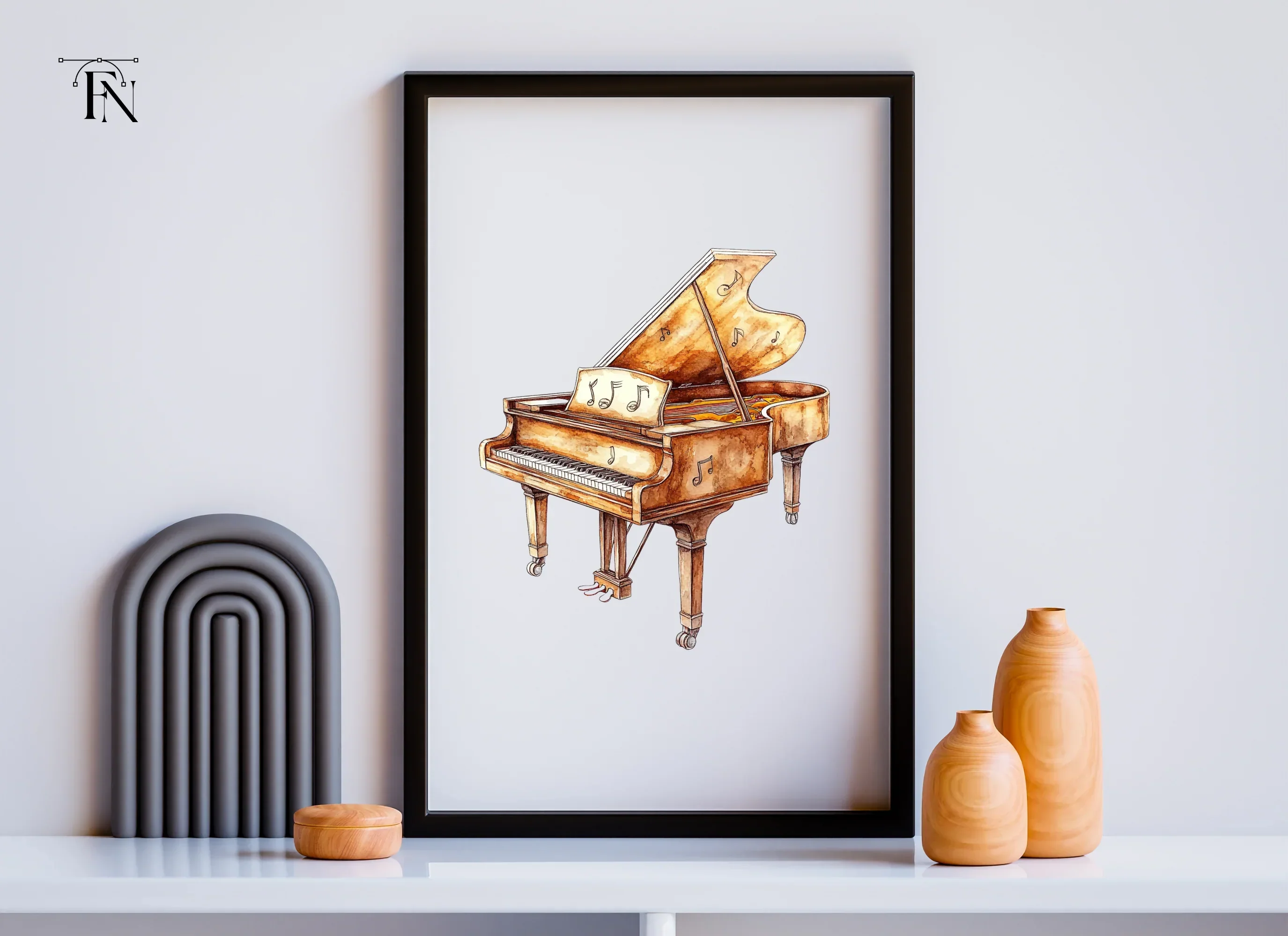 Grand Piano Clipart Bundle - Image 6