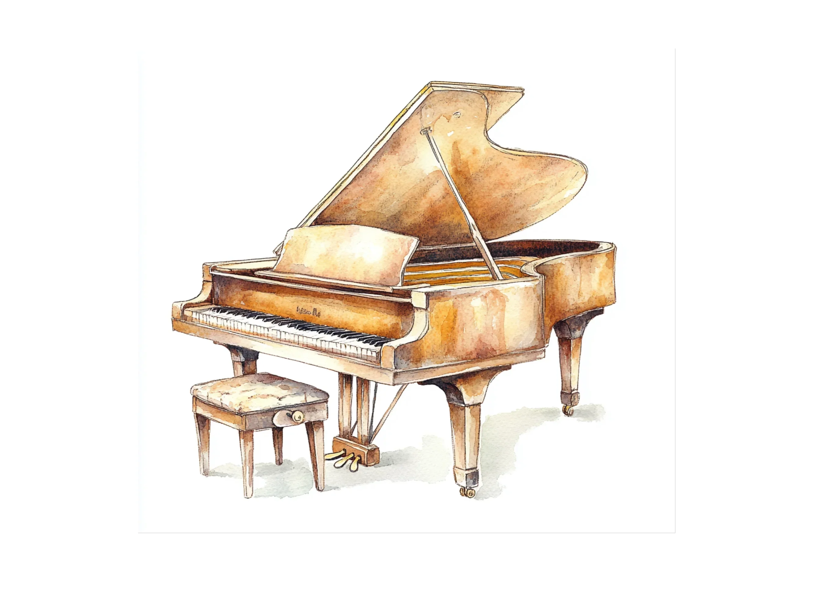 Grand Piano Clipart Bundle - Image 3