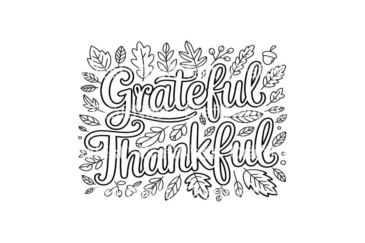 Grateful Thankful Autumn Coloring Books - Image 3