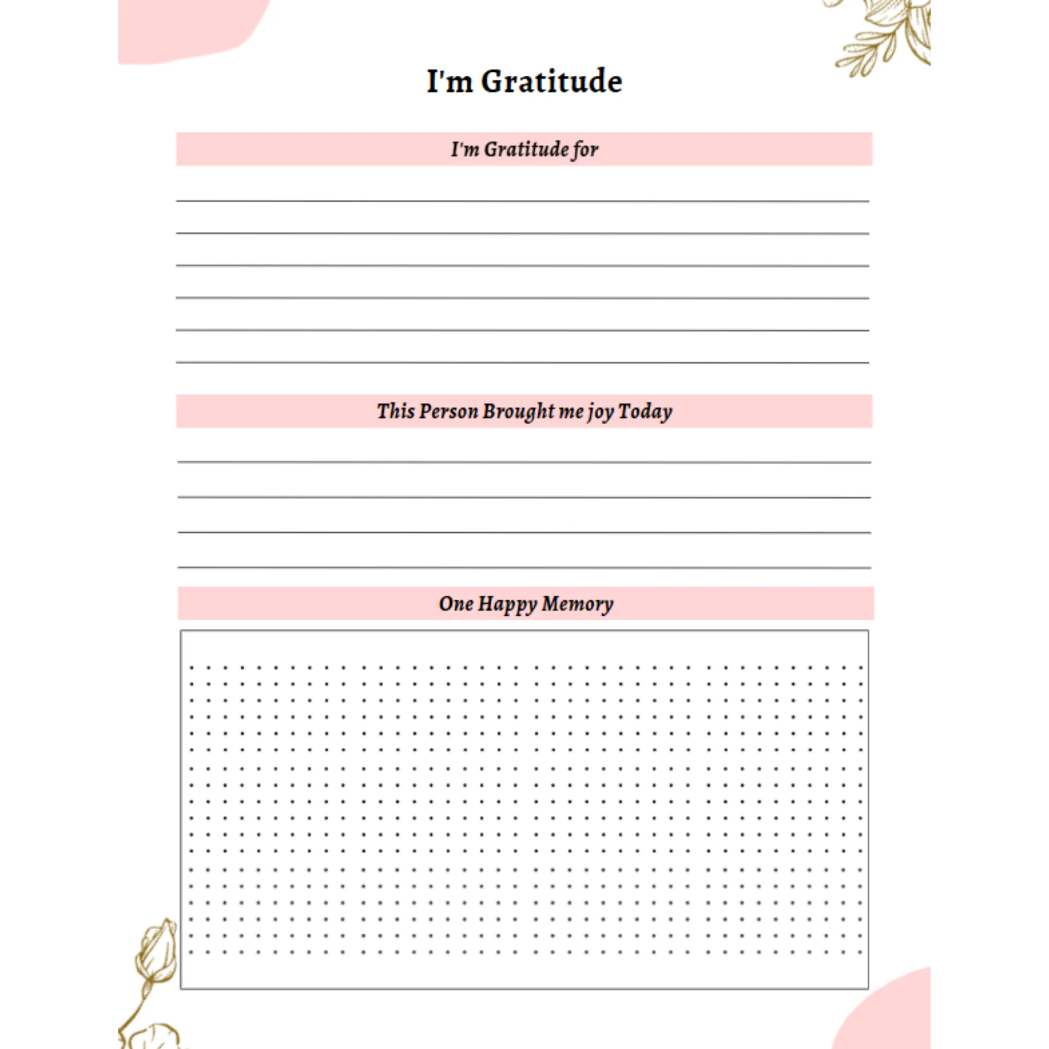 Gratitude Journal with Prompts Bundle - Image 3