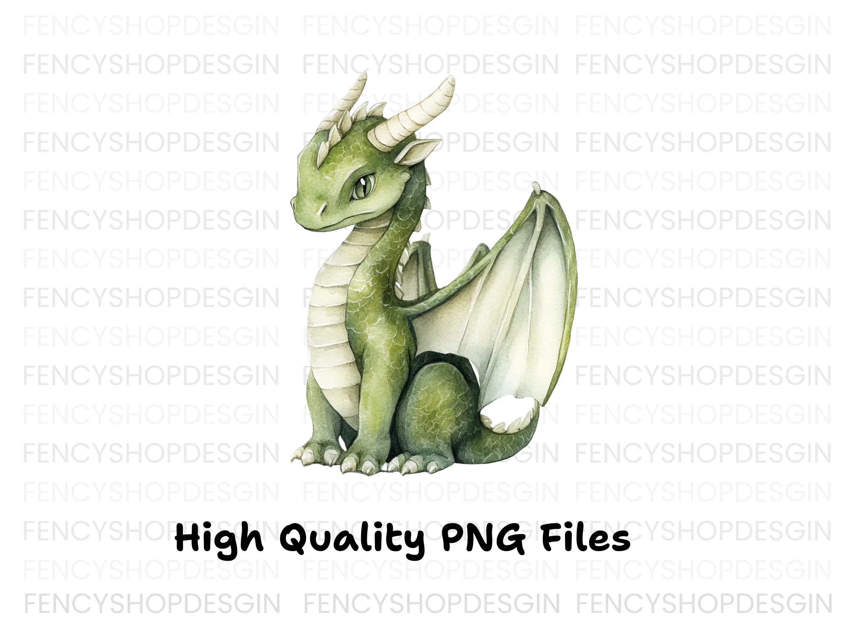 Green Dragon Clipart Bundle - Image 2