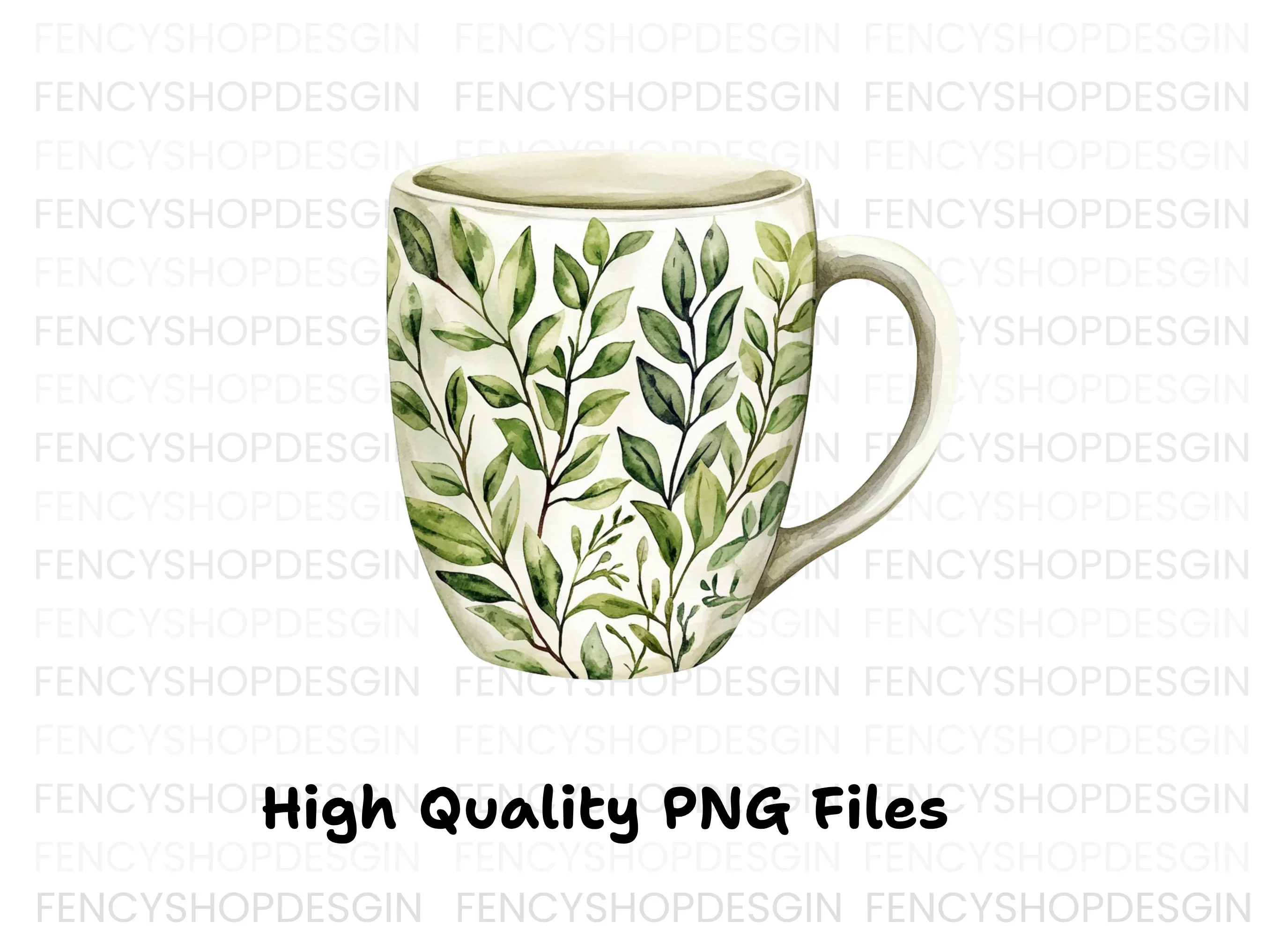 Green Leaf Pattern Clipart Bundle - Image 3
