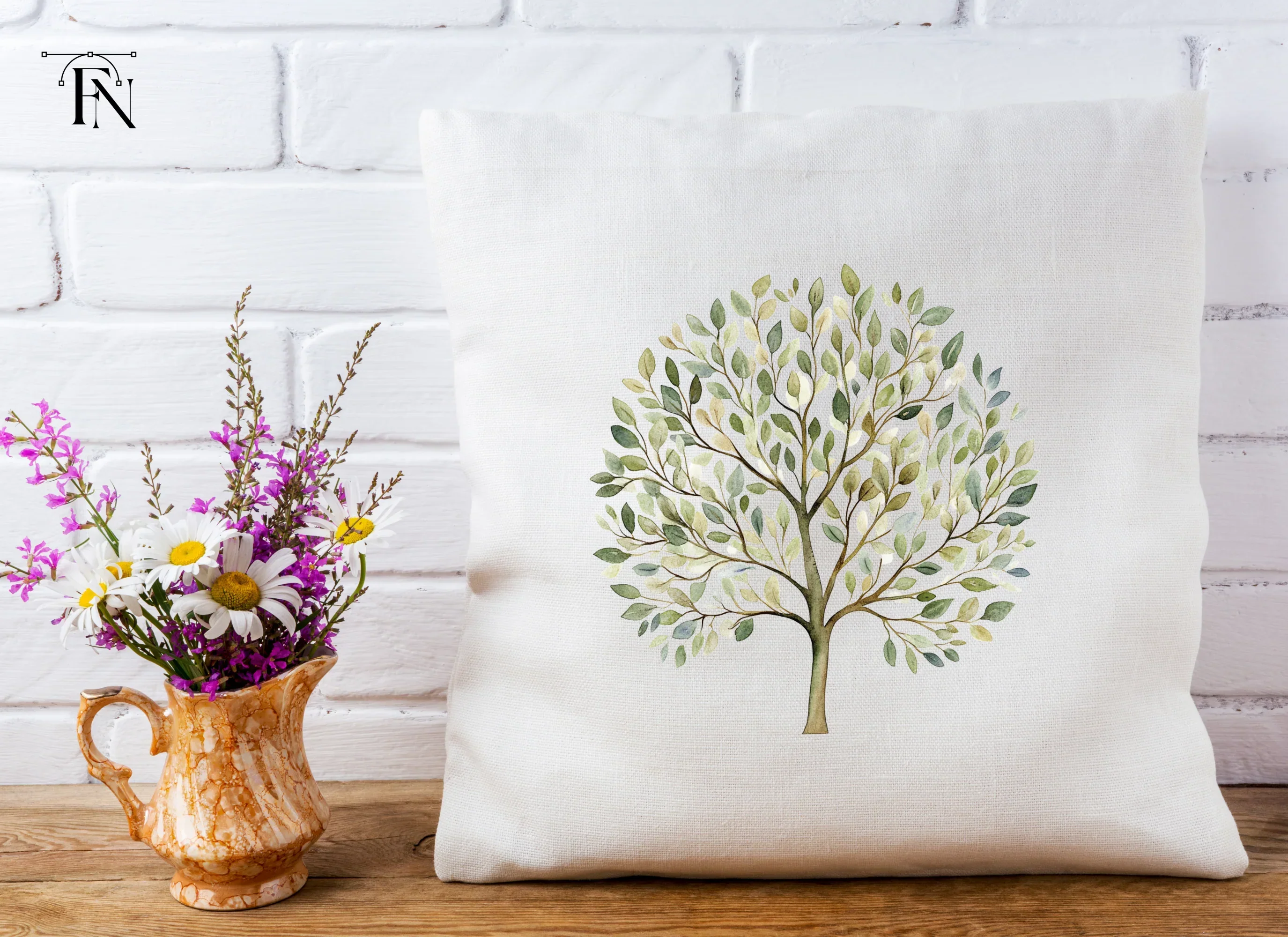 Green Tree Clipart Bundle - Image 4