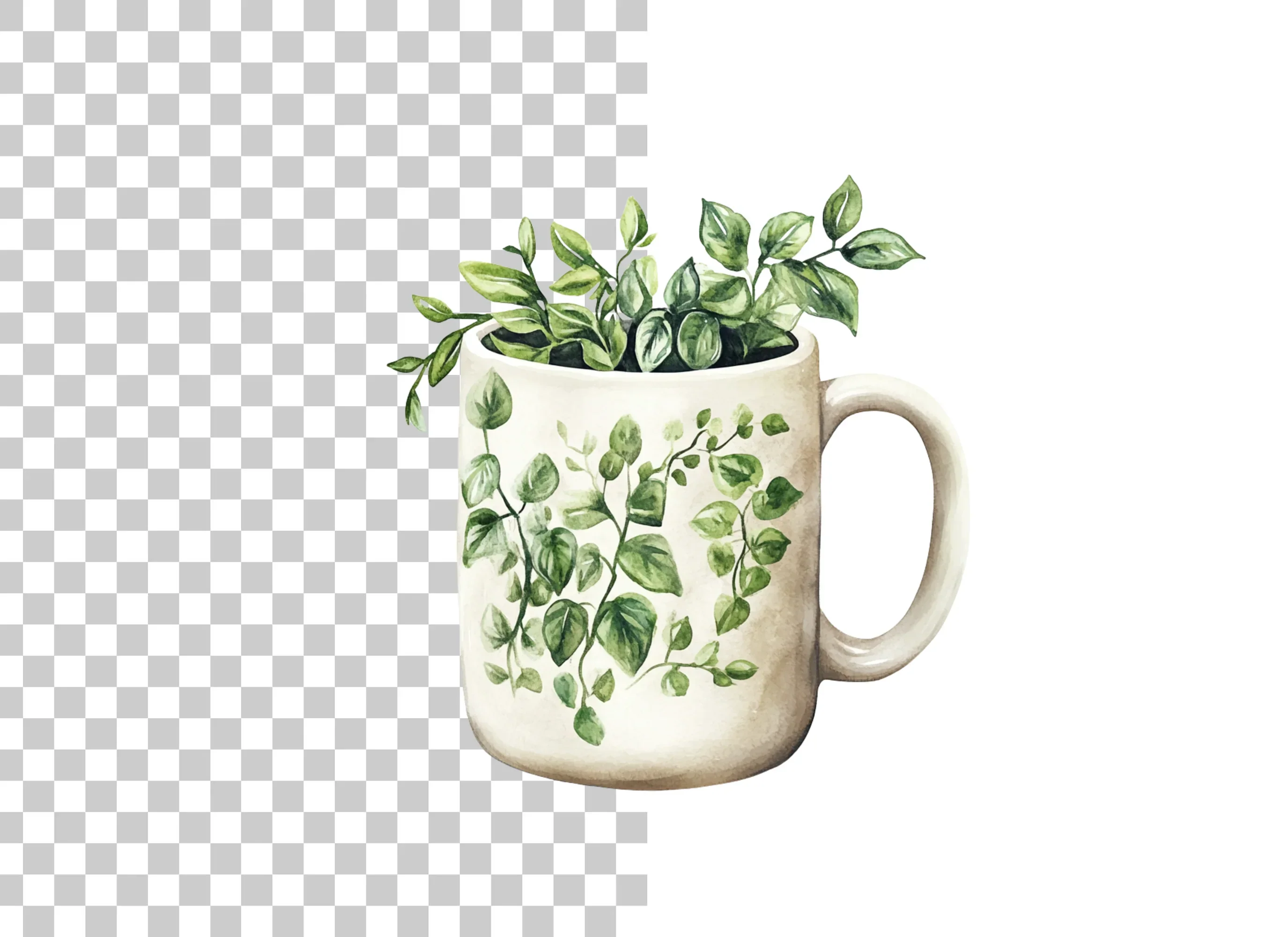 Green Vine Plant Clipart Bundle - Image 2