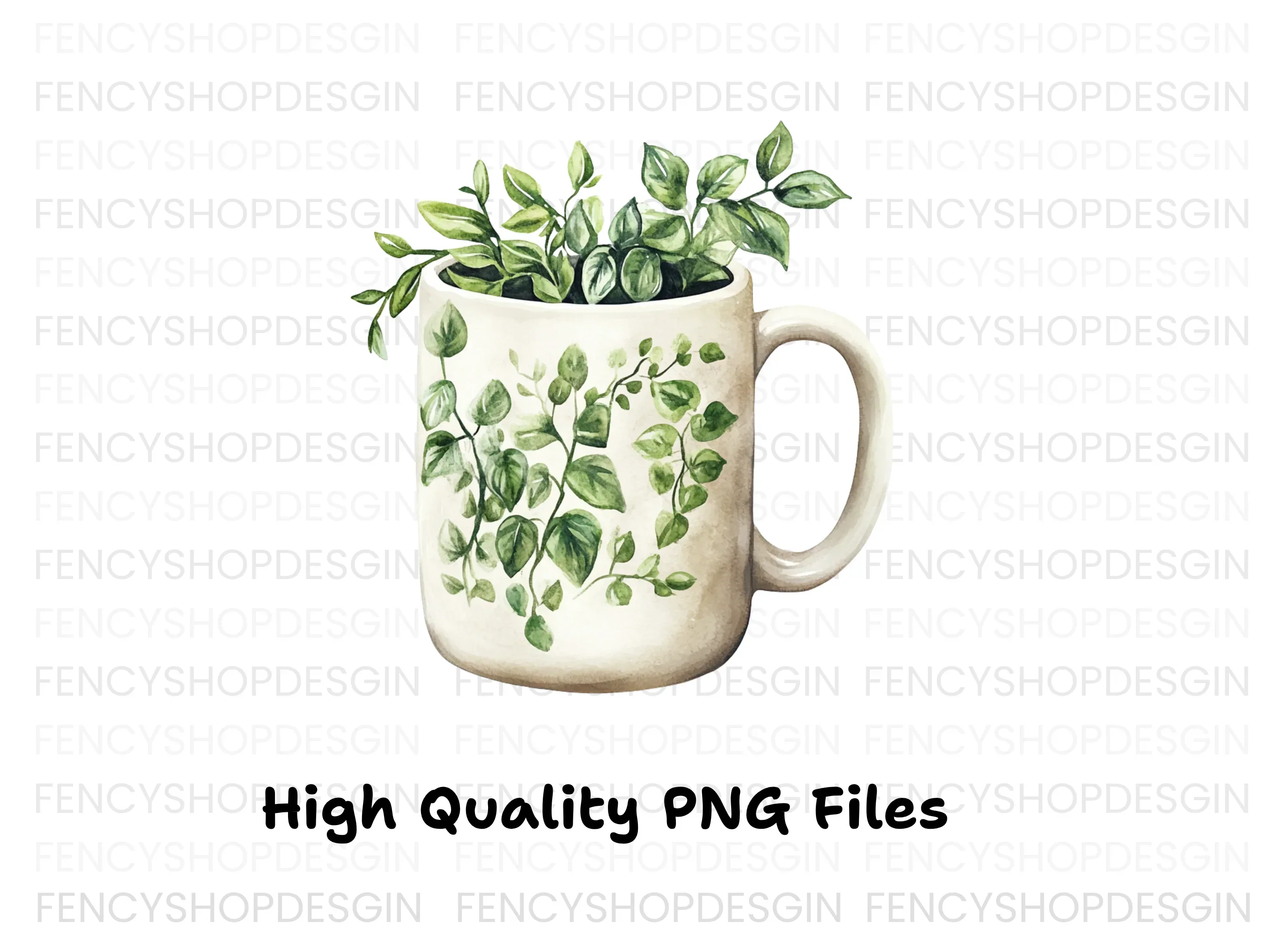 Green Vine Plant Clipart Bundle - Image 4
