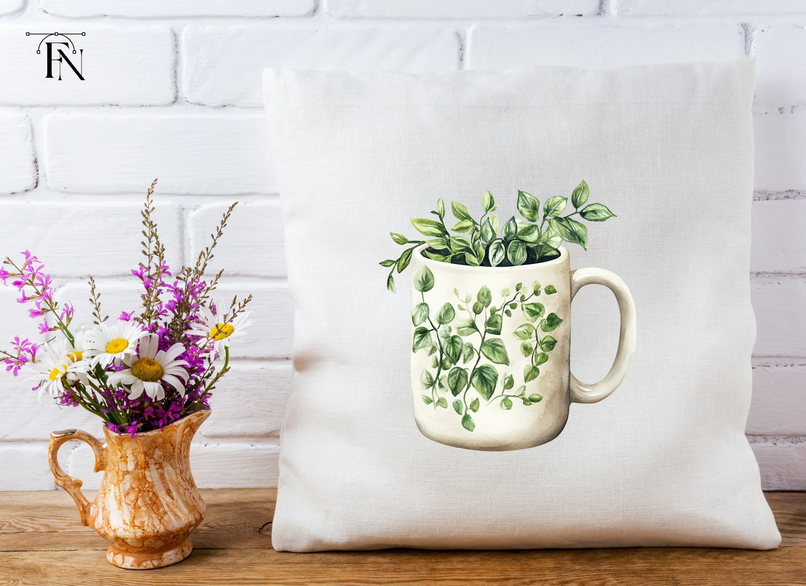 Green Vine Plant Clipart Bundle - Image 5