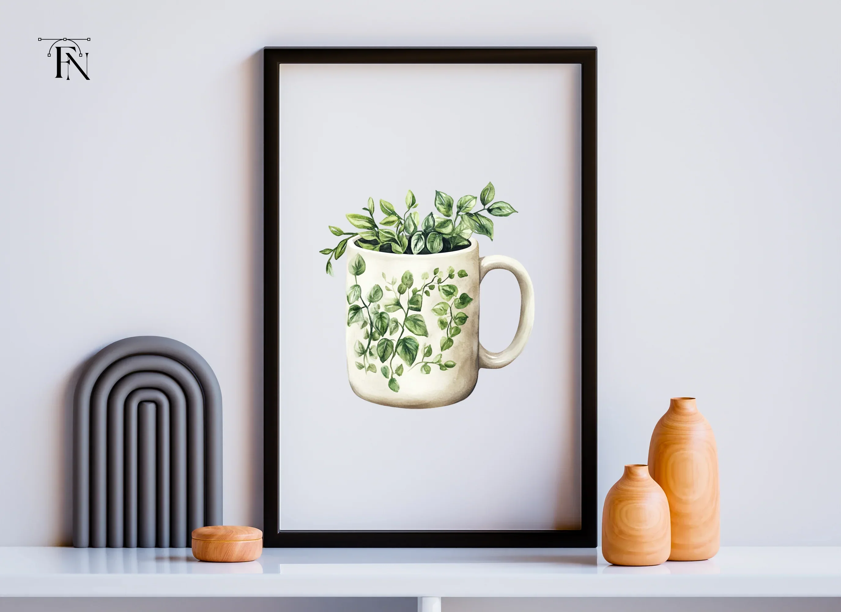 Green Vine Plant Clipart Bundle - Image 6