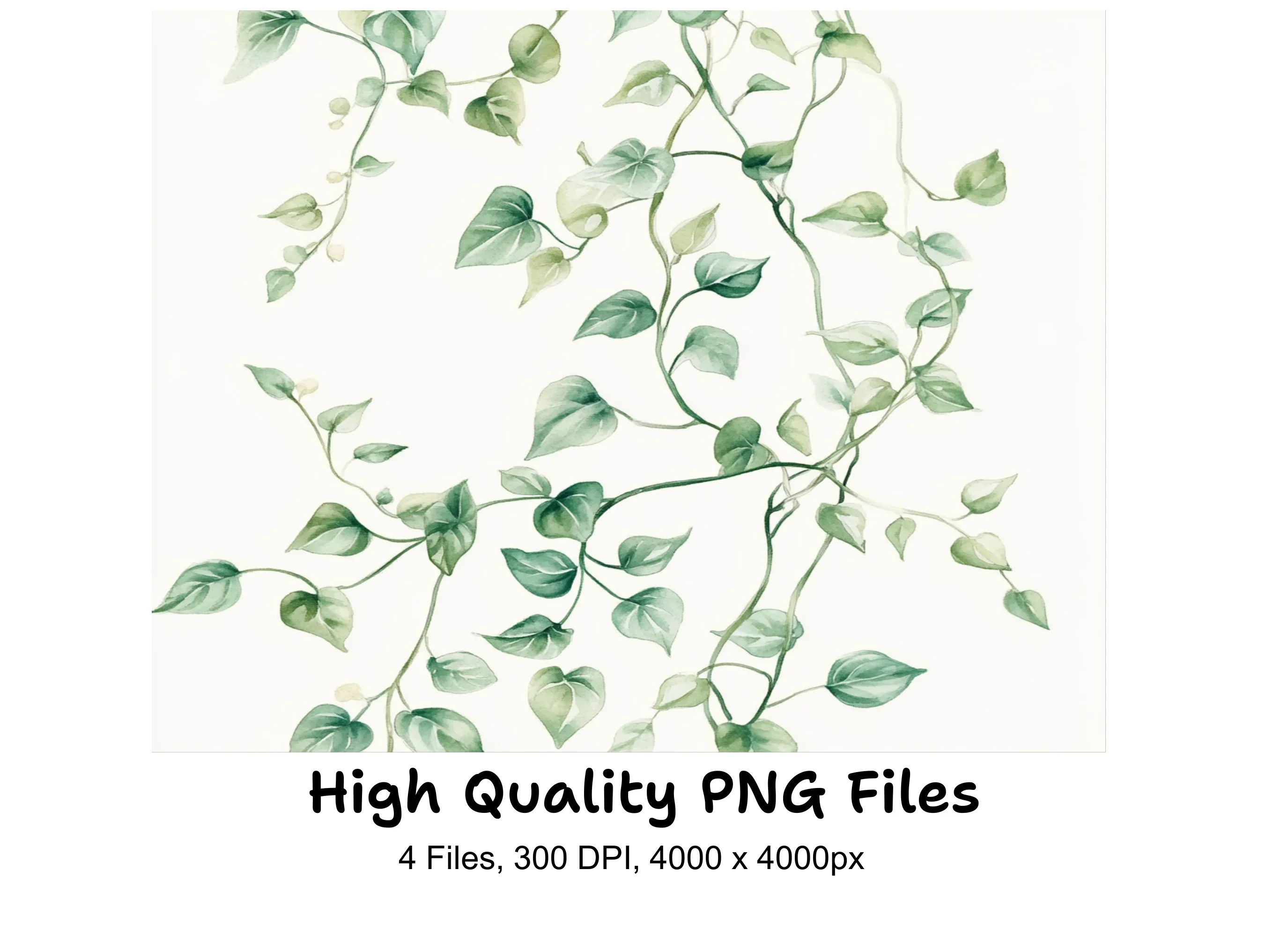 Greenery Vines Clipart Bundle