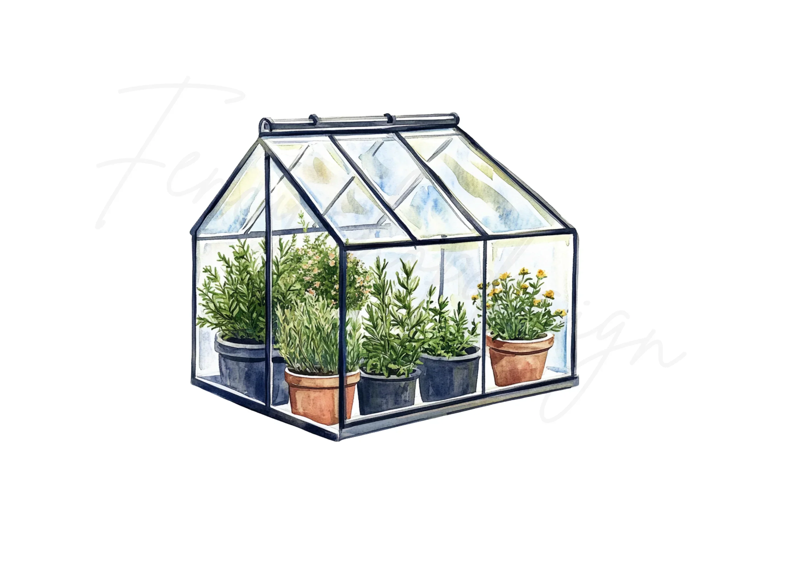 Greenhouses Clipart Bundle - Image 3