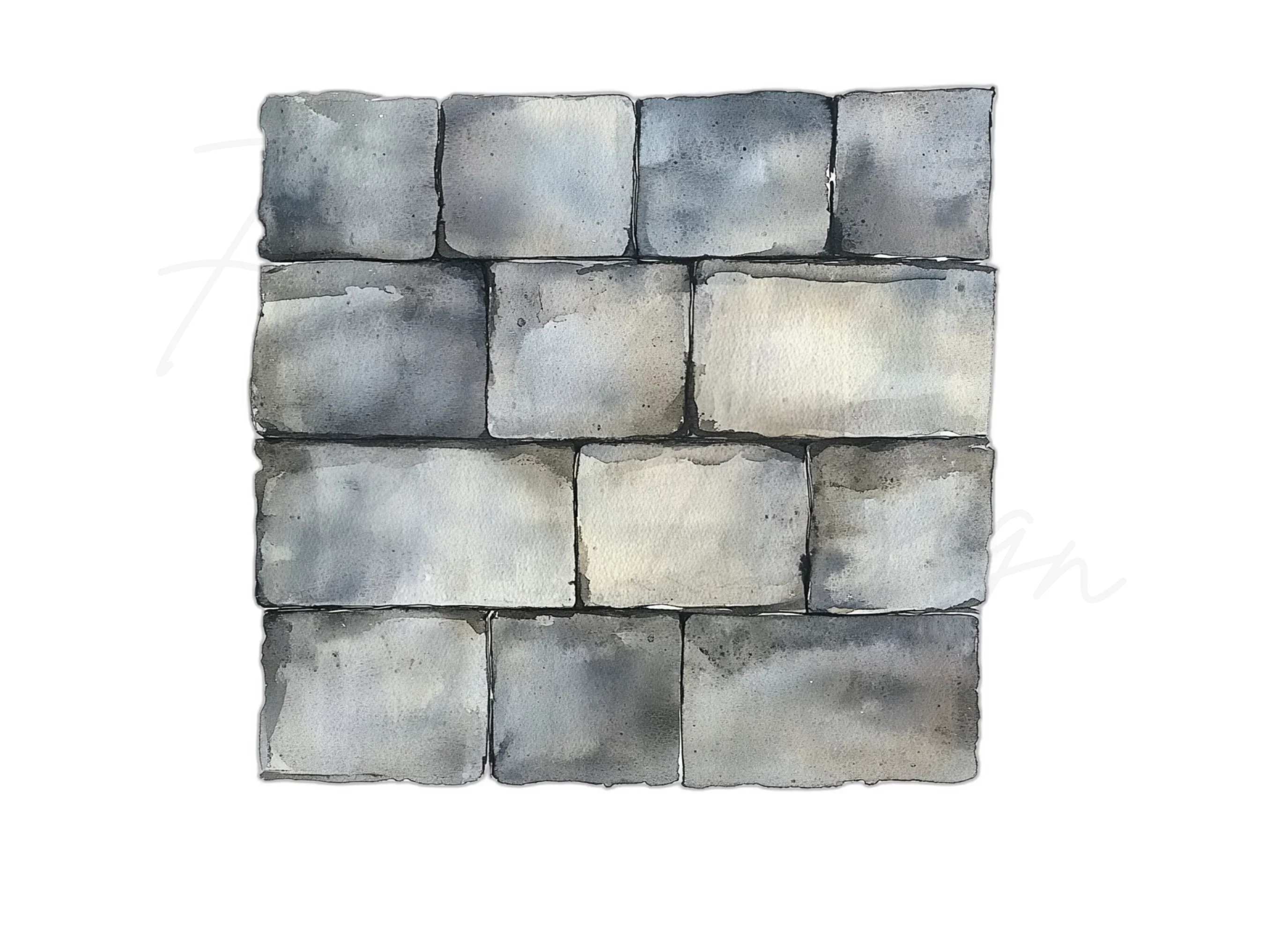 Grey Brick Wall Clipart Bundle - Image 3