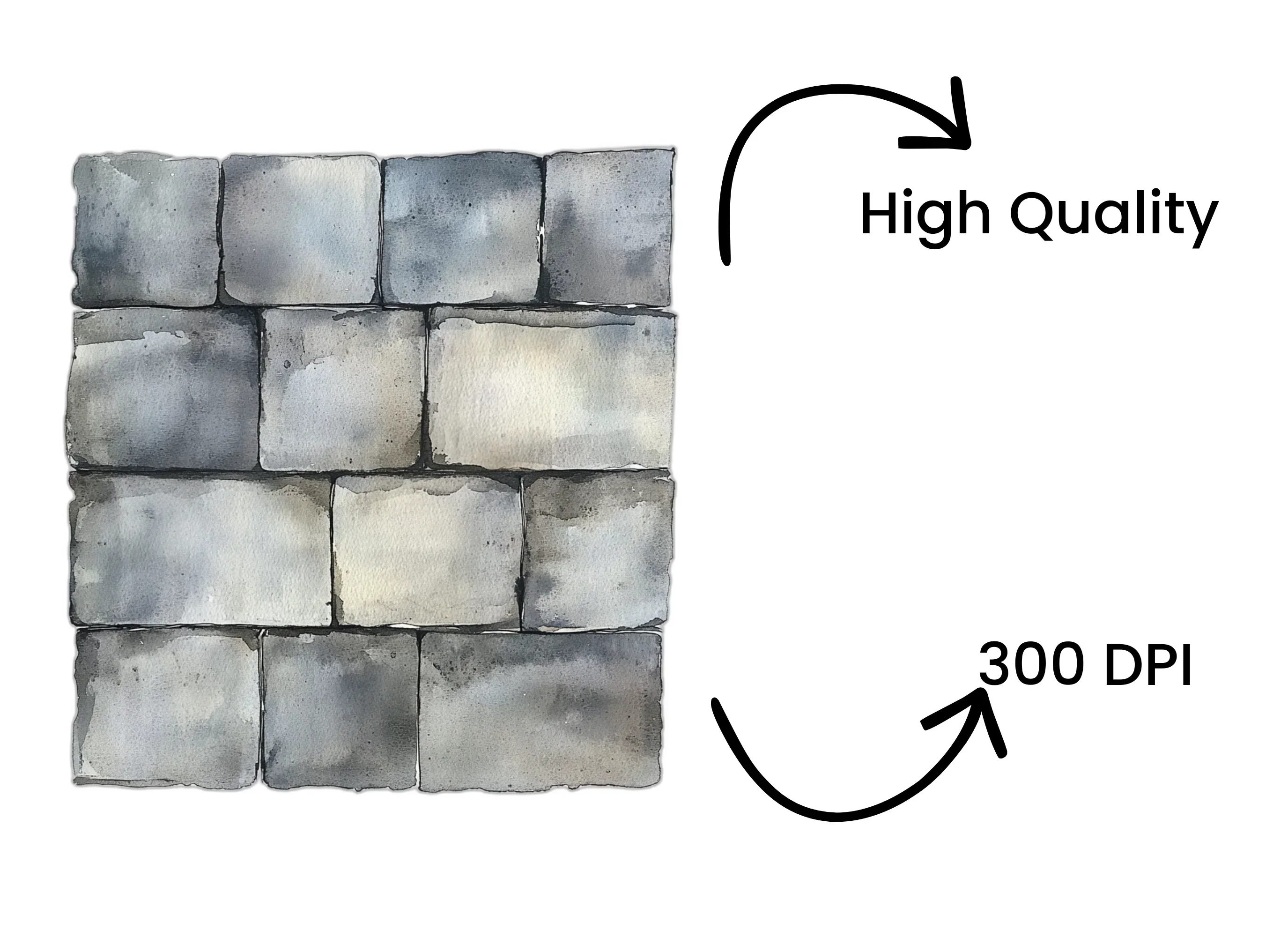 Grey Brick Wall Clipart Bundle - Image 4