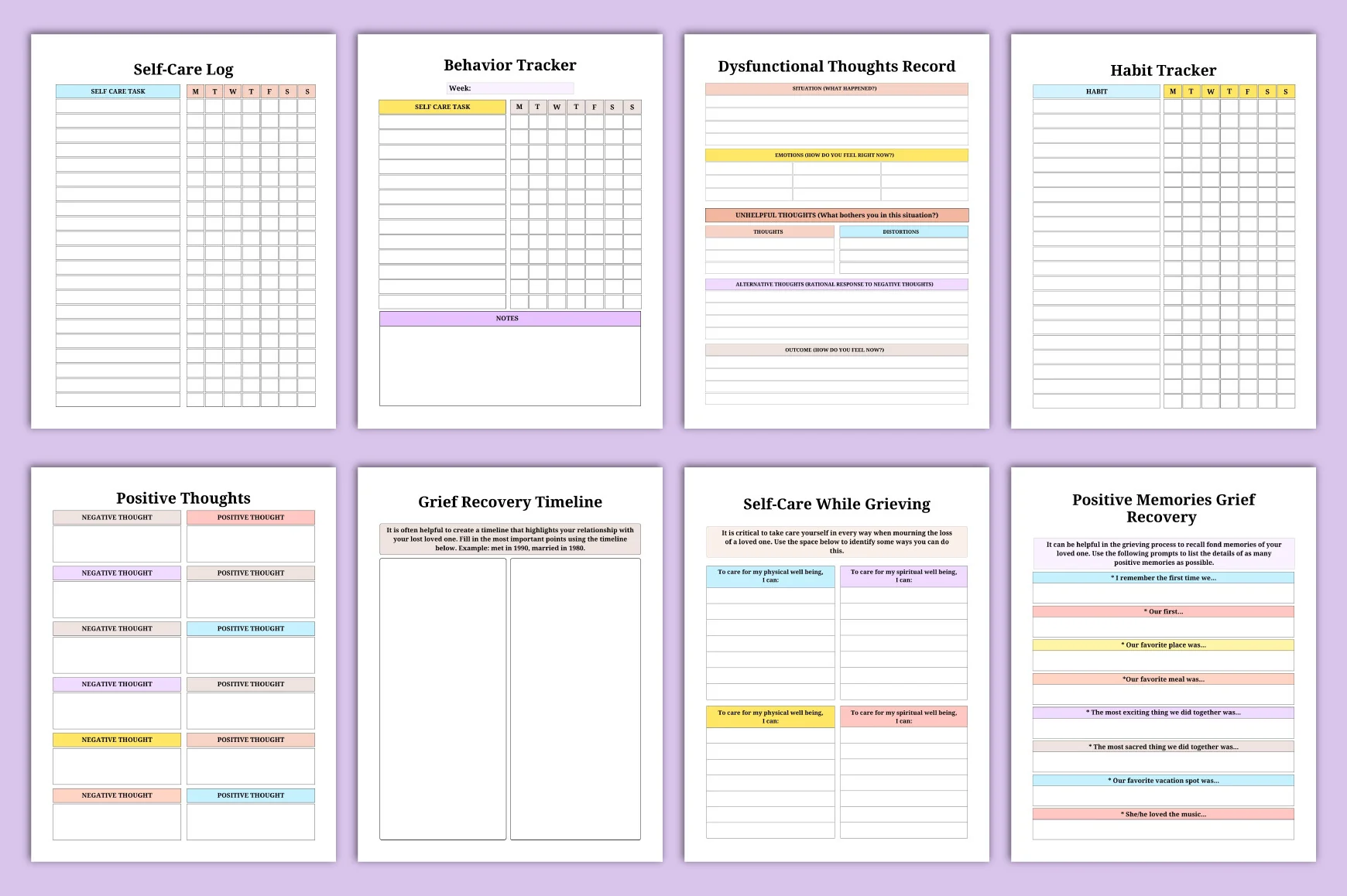 Grief Therapy Journal for Healing and Reflection - Image 5