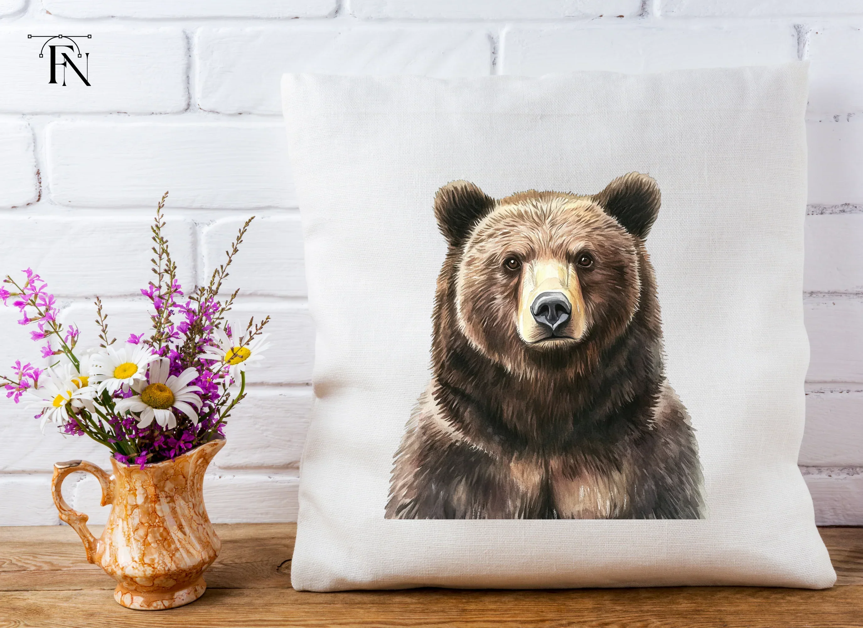 Grizzly Bear Portraits Clipart Bundle - Image 5