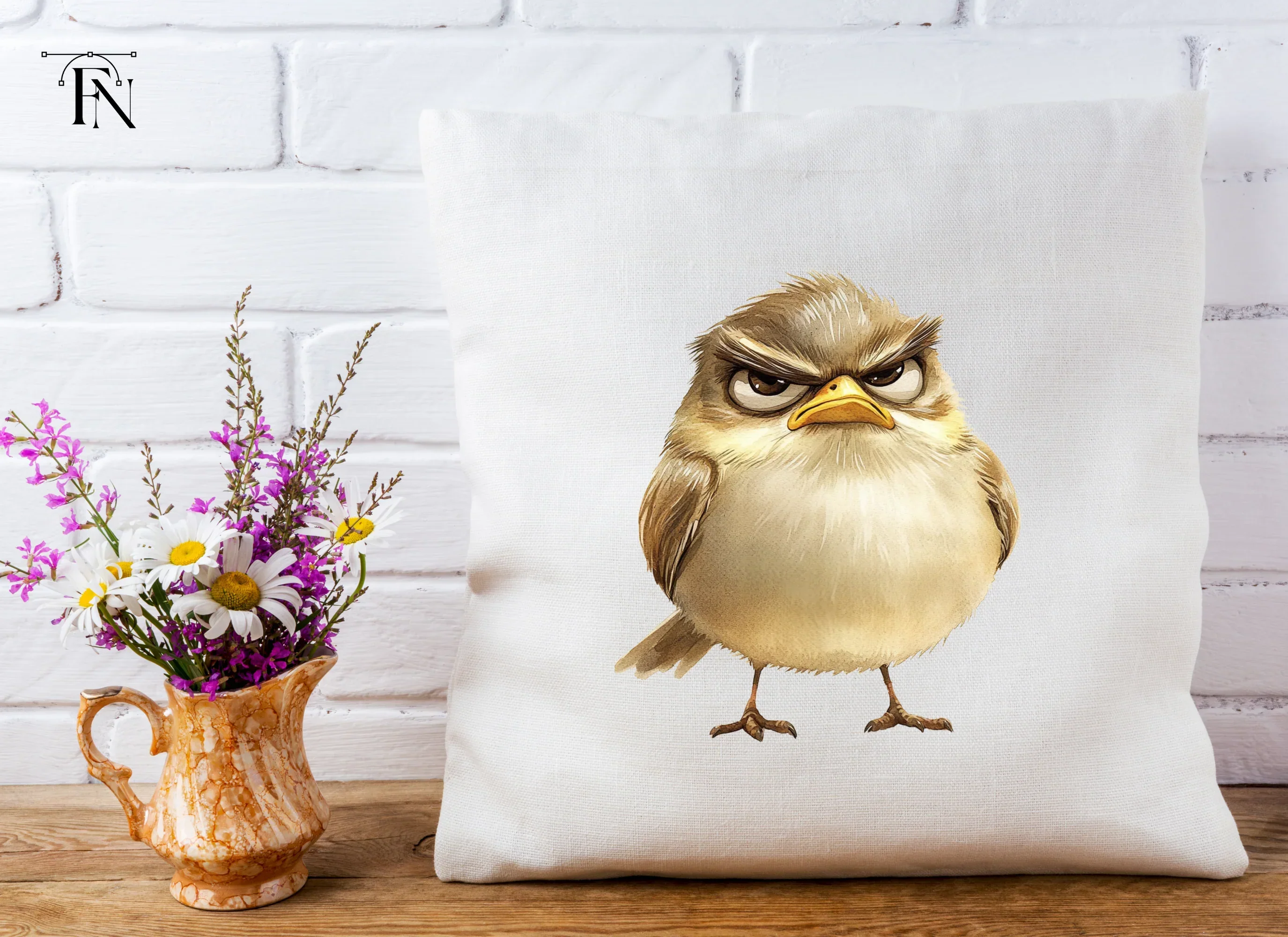 Grumpy Bird Clipart Bundle - Image 4