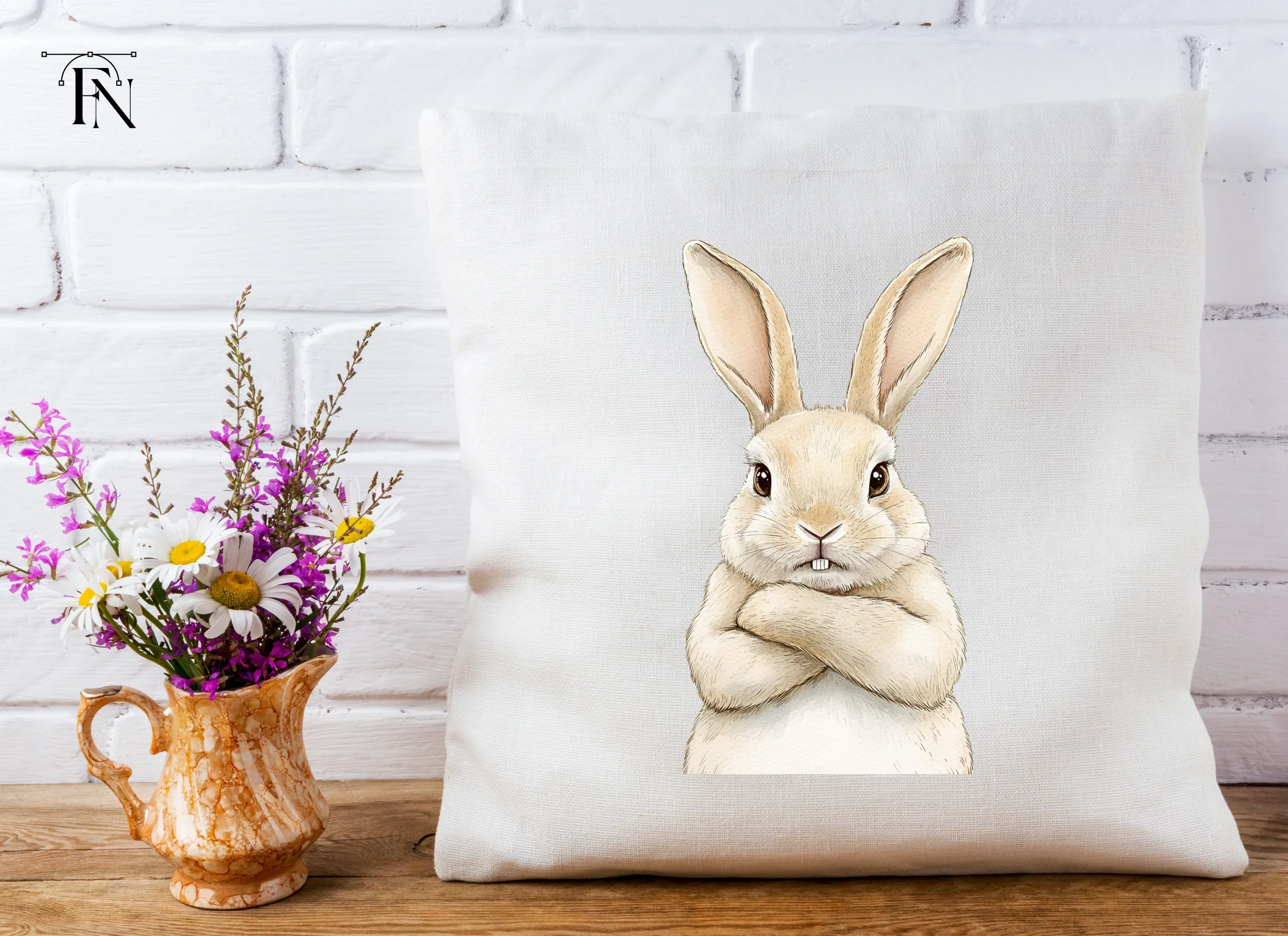 Grumpy Bunny Clipart Bundle - Image 3