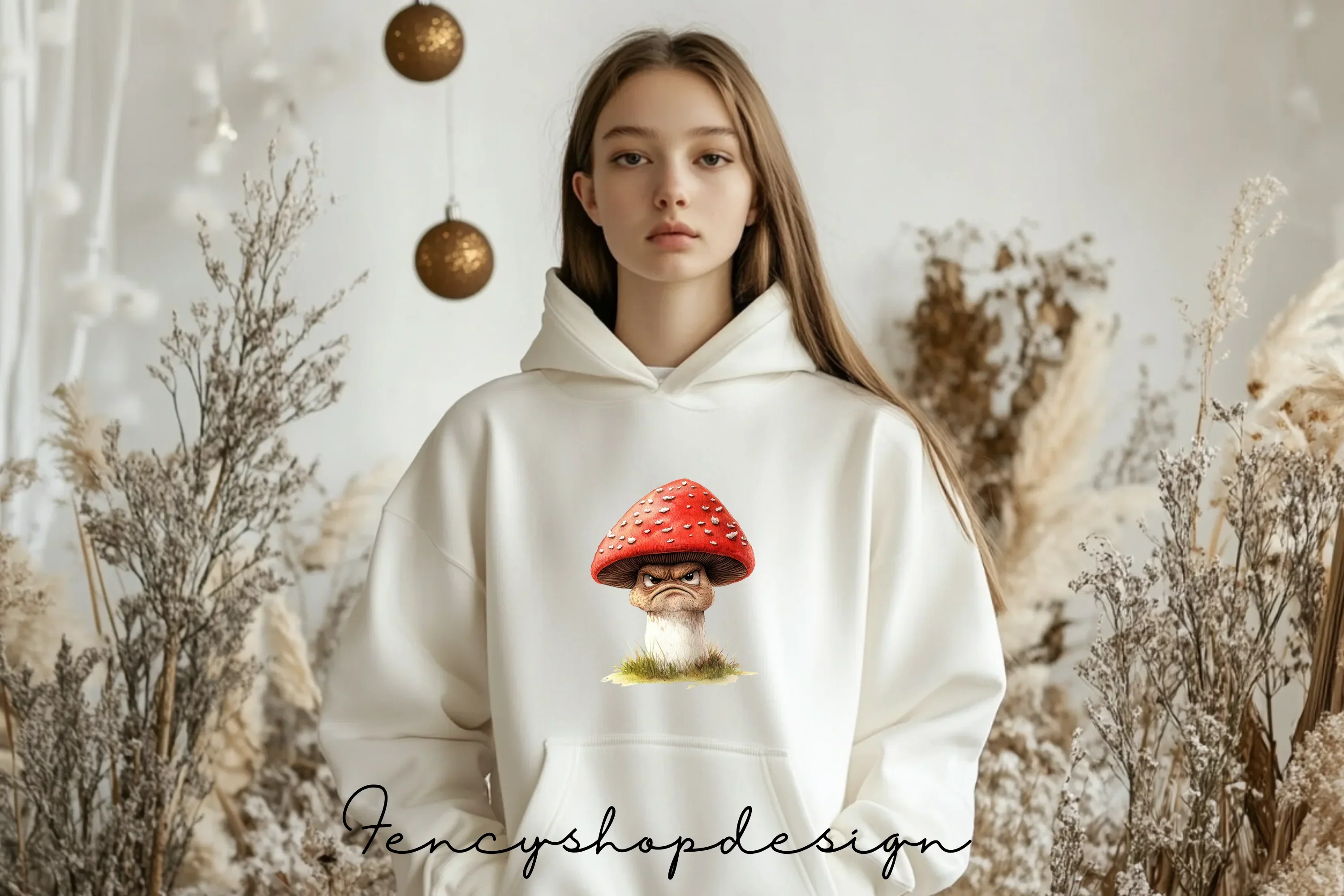 Grumpy Mushroom Clipart Bundle - Image 6