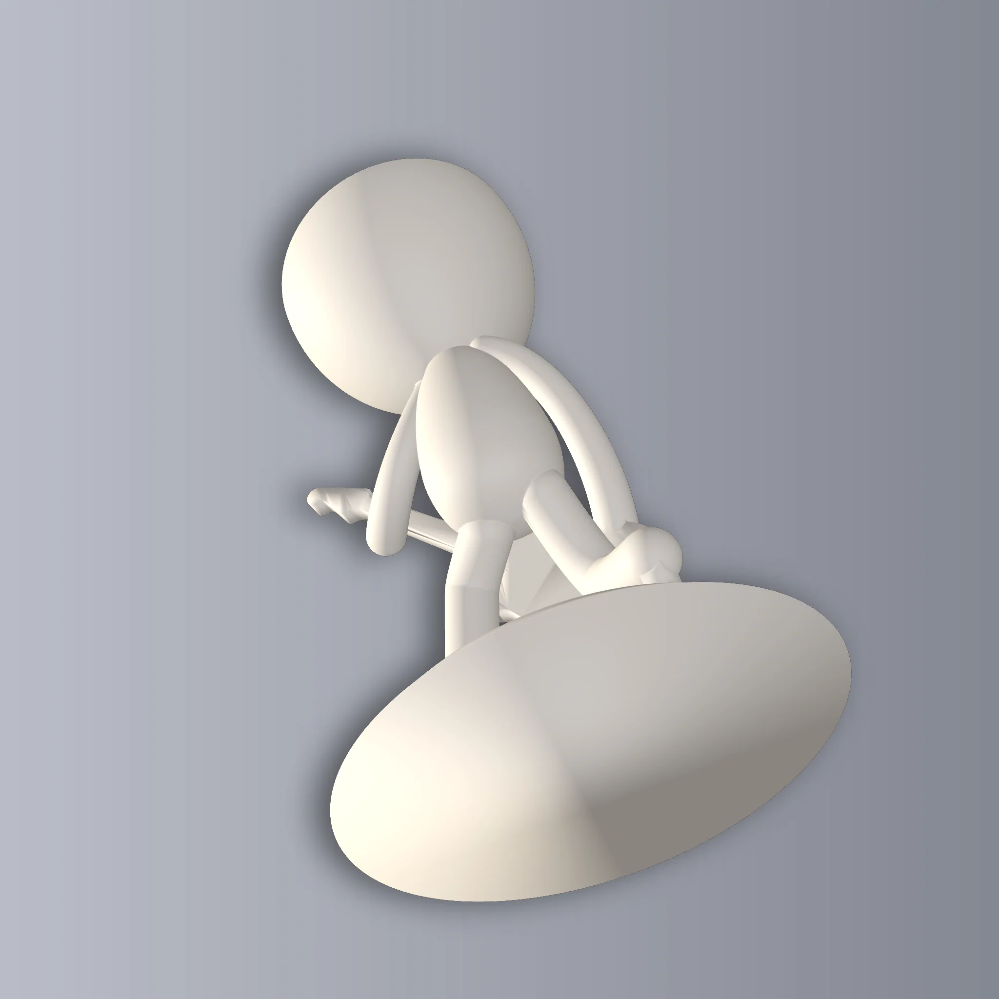 Guitar Player Vase 3D Print STL File - Image 2