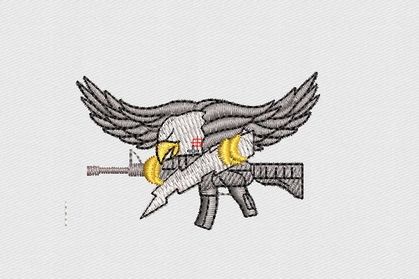 Guns Embroidery Design