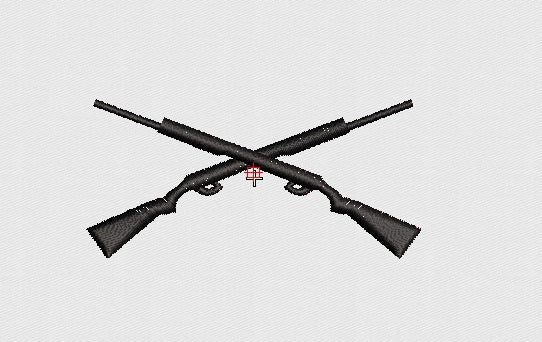 Guns Embroidery Design