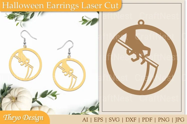 Halloween Earrings SVG Bundle