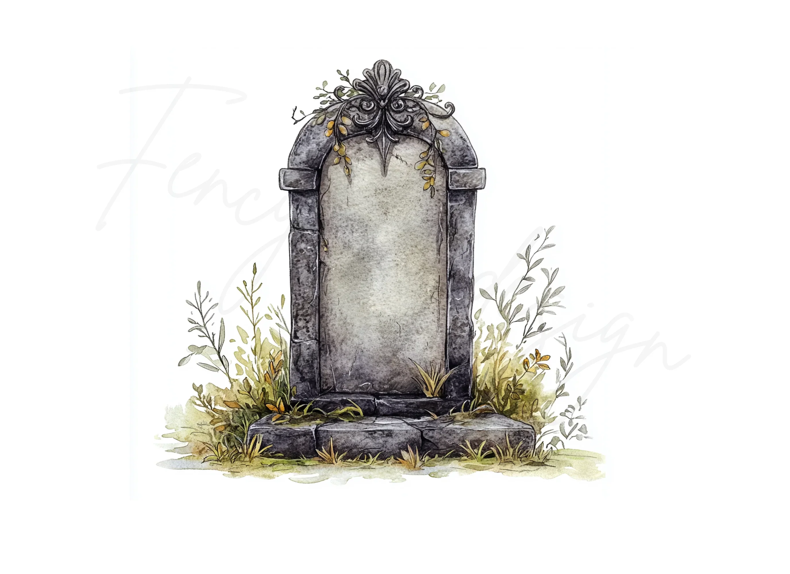 Halloween Gravestone Clipart Bundle - Image 2