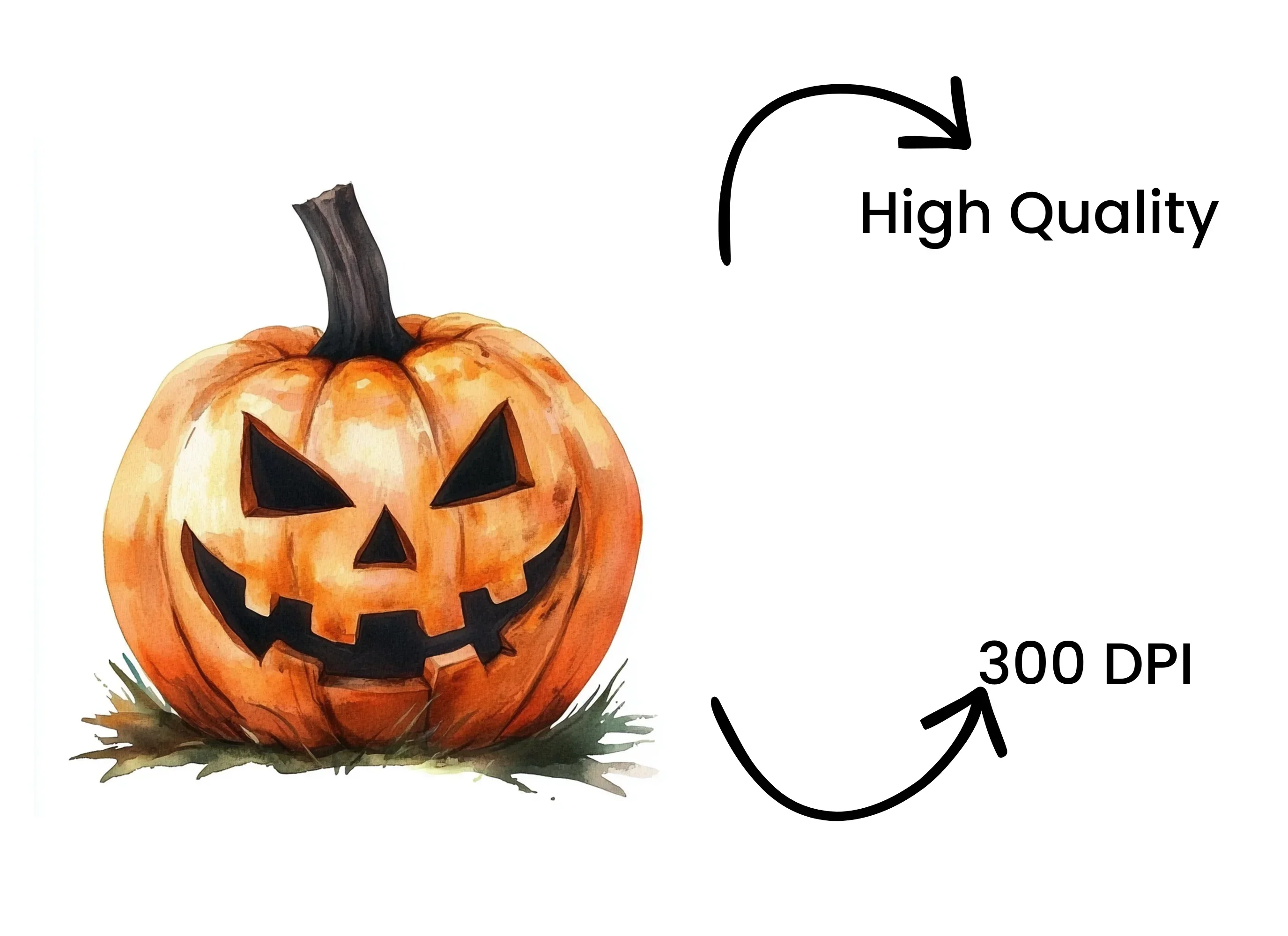 Halloween Jack-O'-Lanterns Clipart Bundle - Image 4