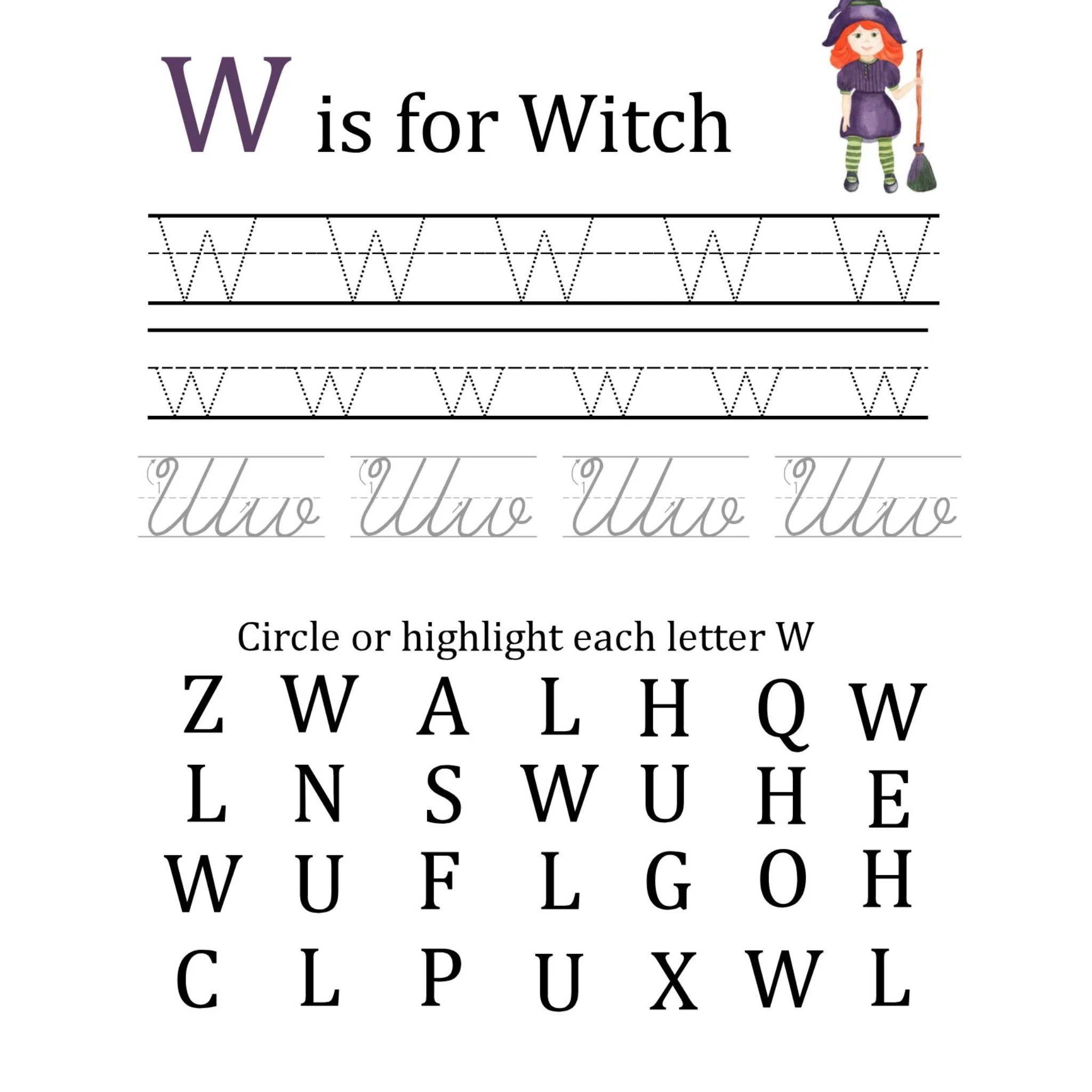 Halloween Letter Tracing and Vocabulary Busy Binder - Image 2