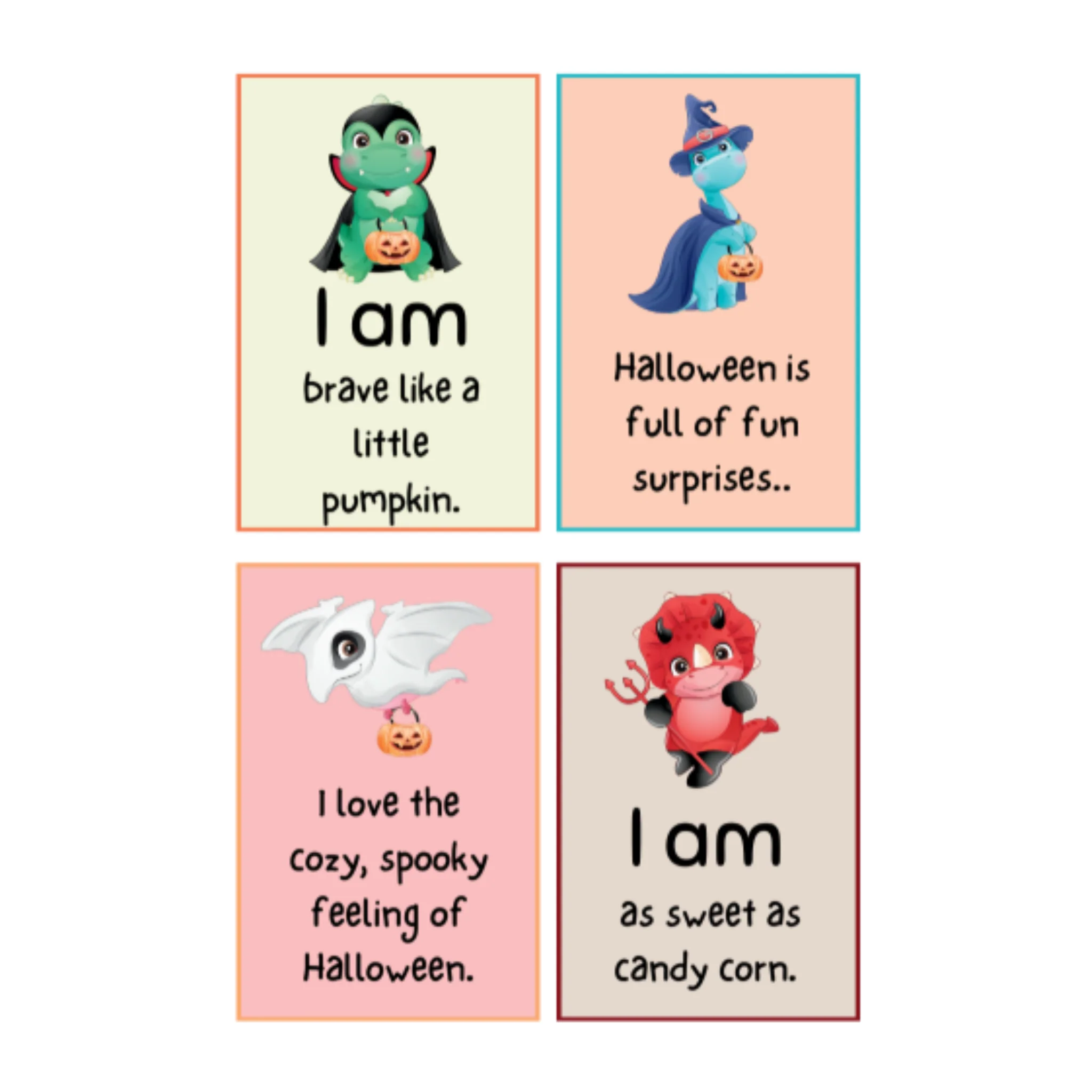 Halloween Positive Affirmation Cards for Kids - Image 2