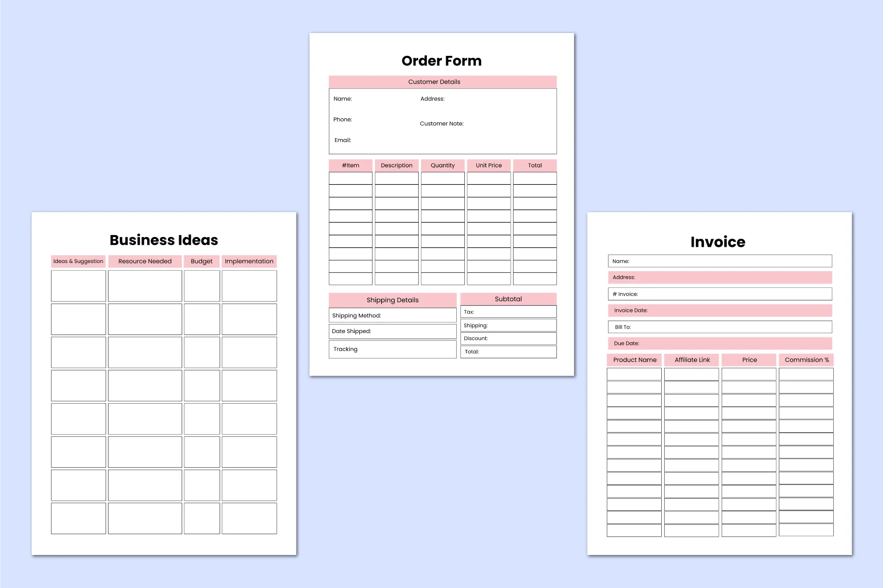 Handmade Product Business Workbook - Image 4