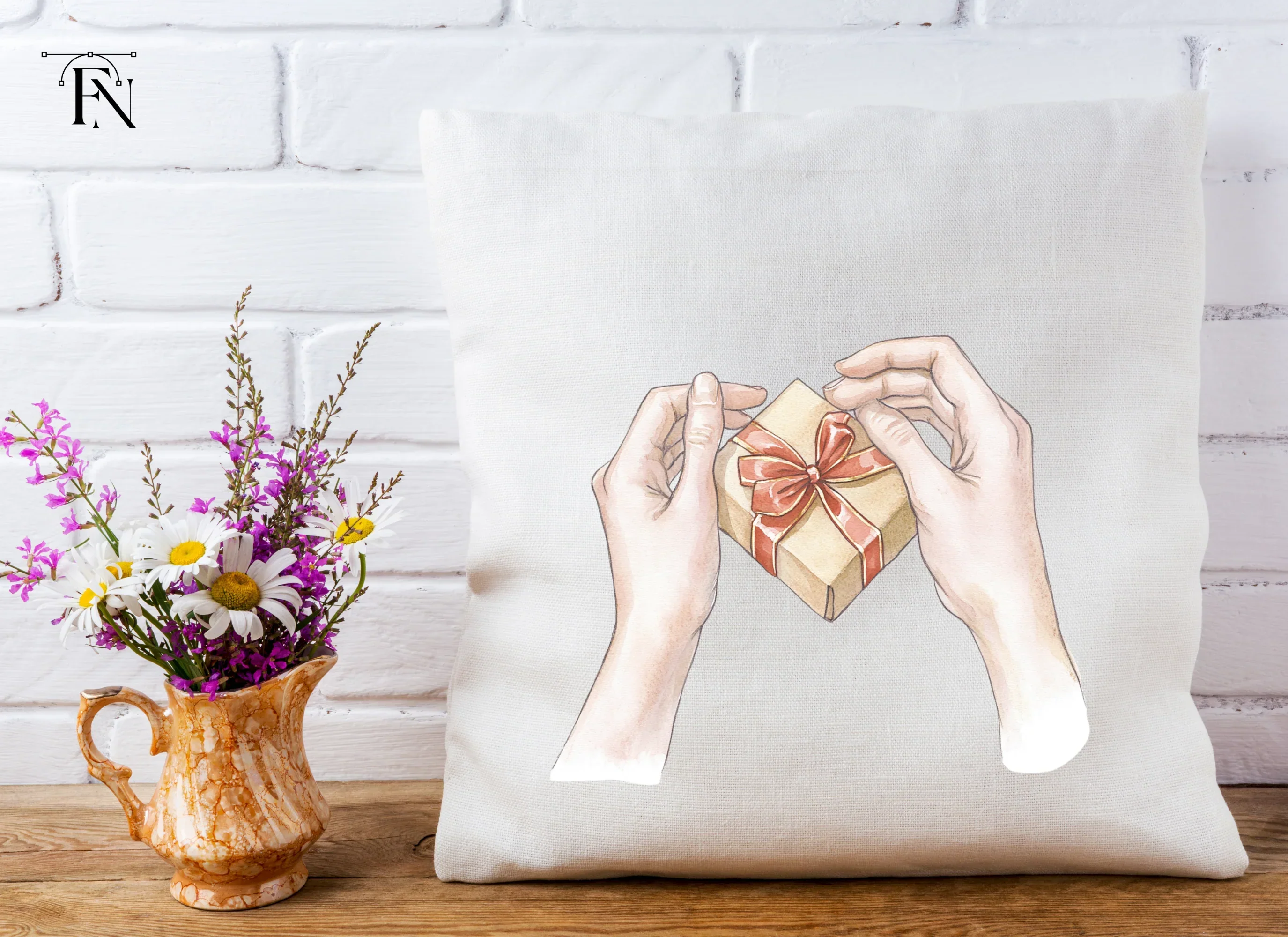 Hands Holding Gift Boxes Clipart Bundle - Image 5