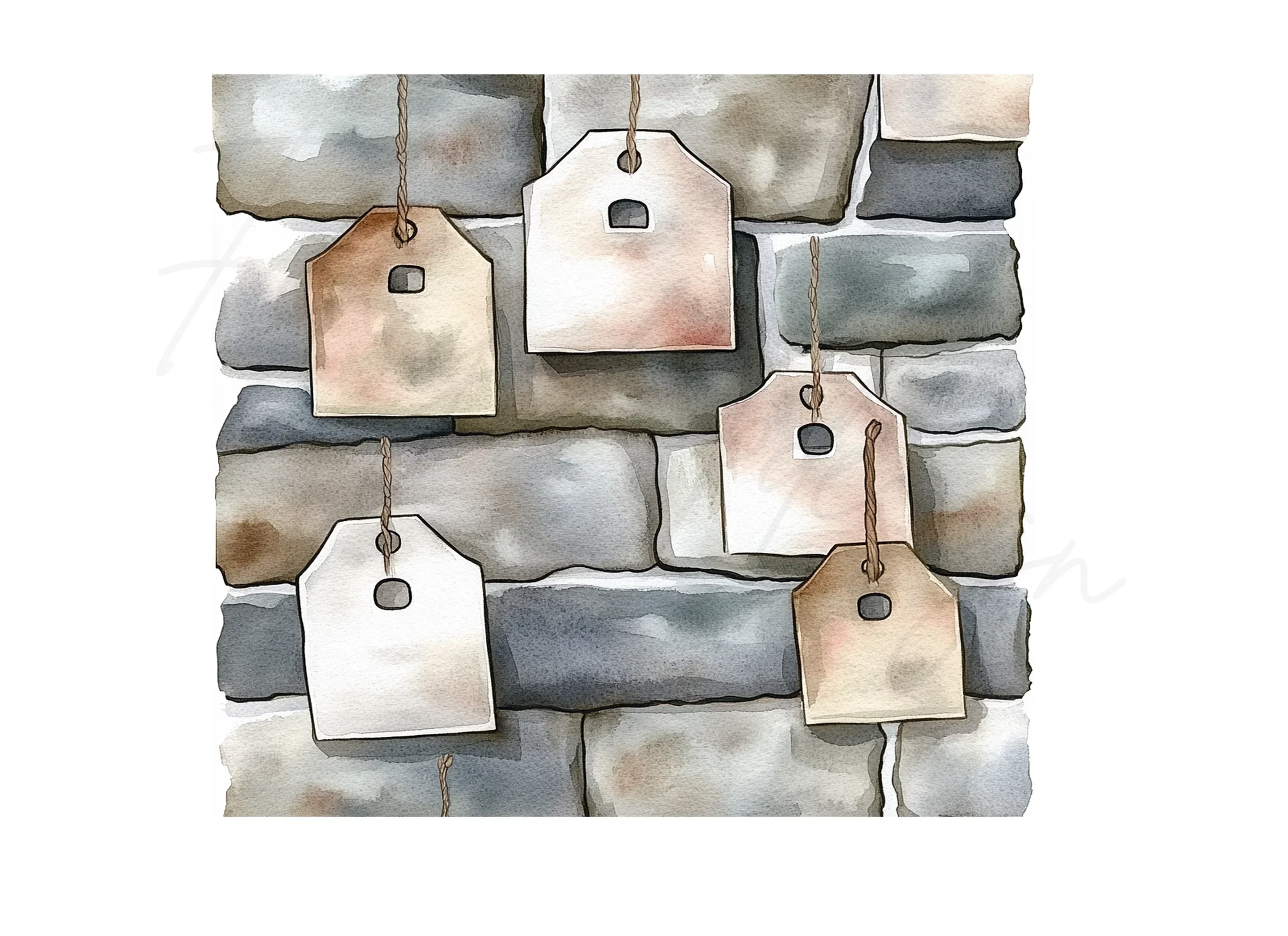 Hanging Tags Clipart Bundle - Image 2