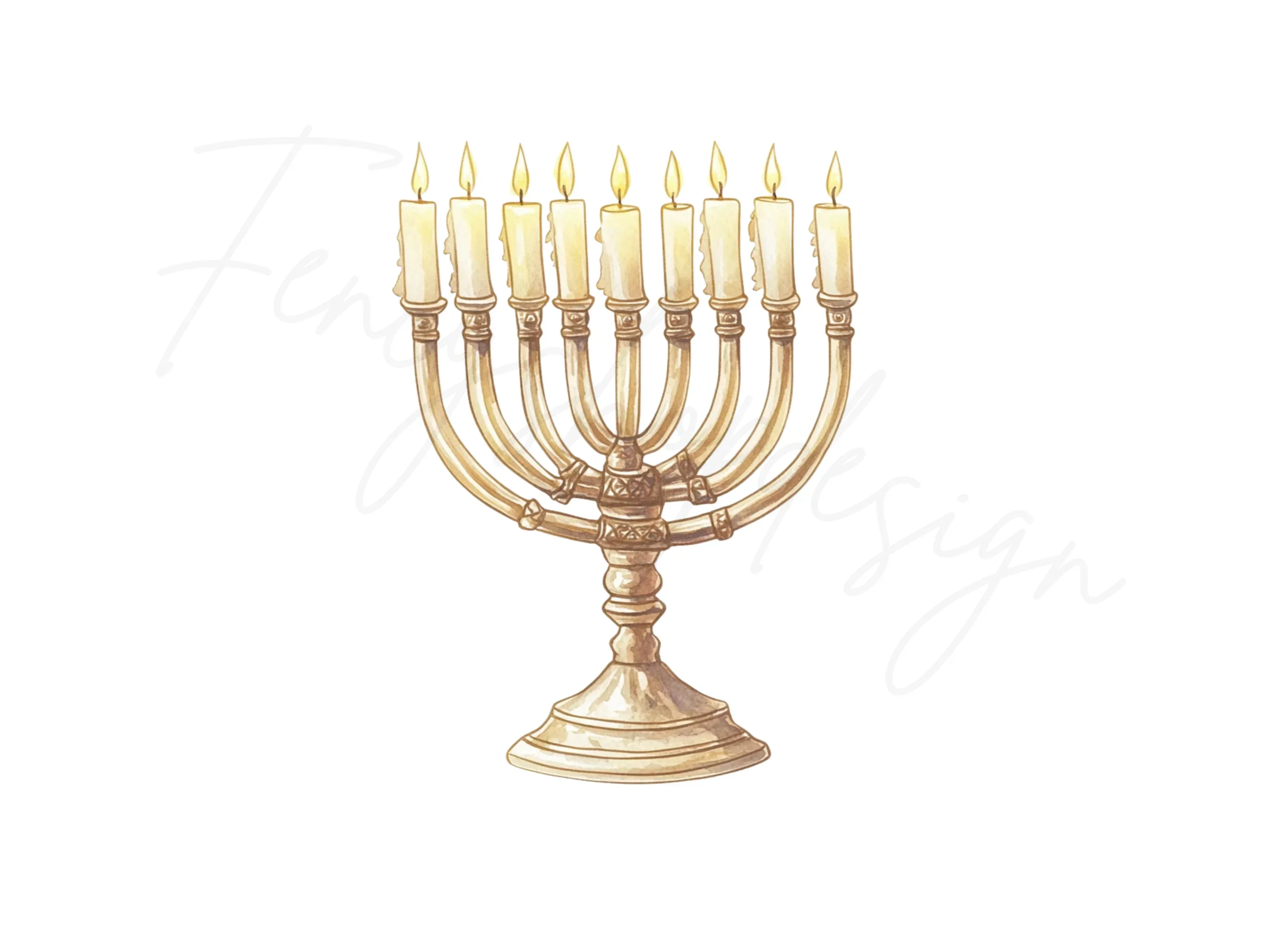 Hanukkah Menorah Clipart Bundle - Image 2