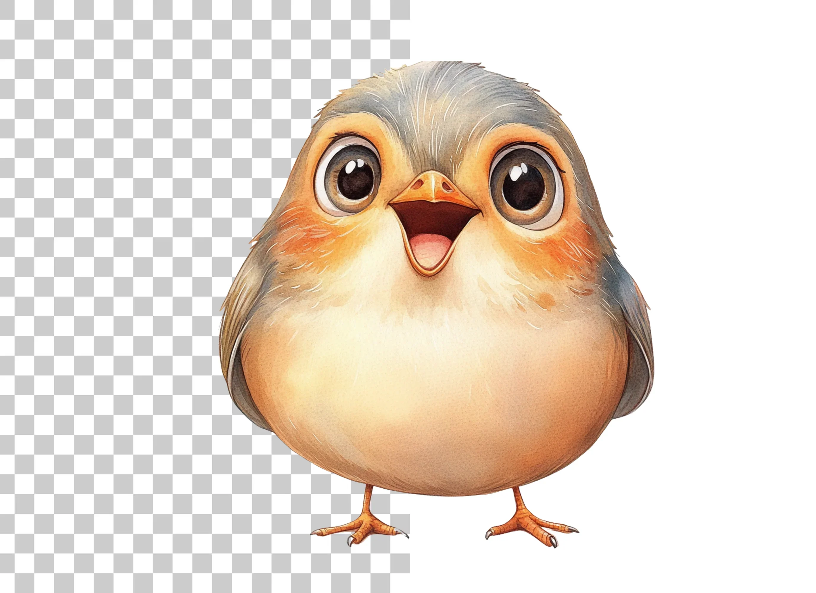 Happy Baby Bird Clipart Bundle - Image 2