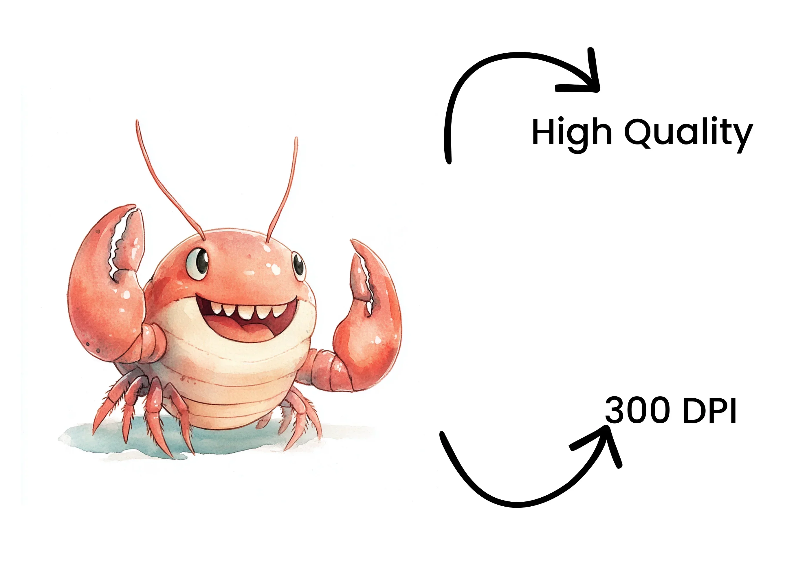 Happy Cartoon Lobster Clipart Bundle - Image 4