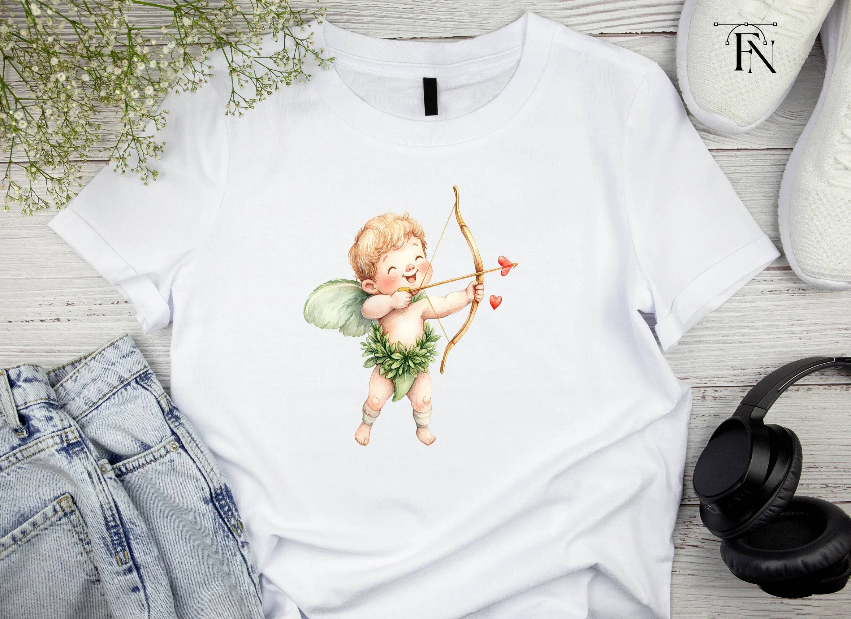 Happy Cupid Archery Clipart Bundle - Image 4