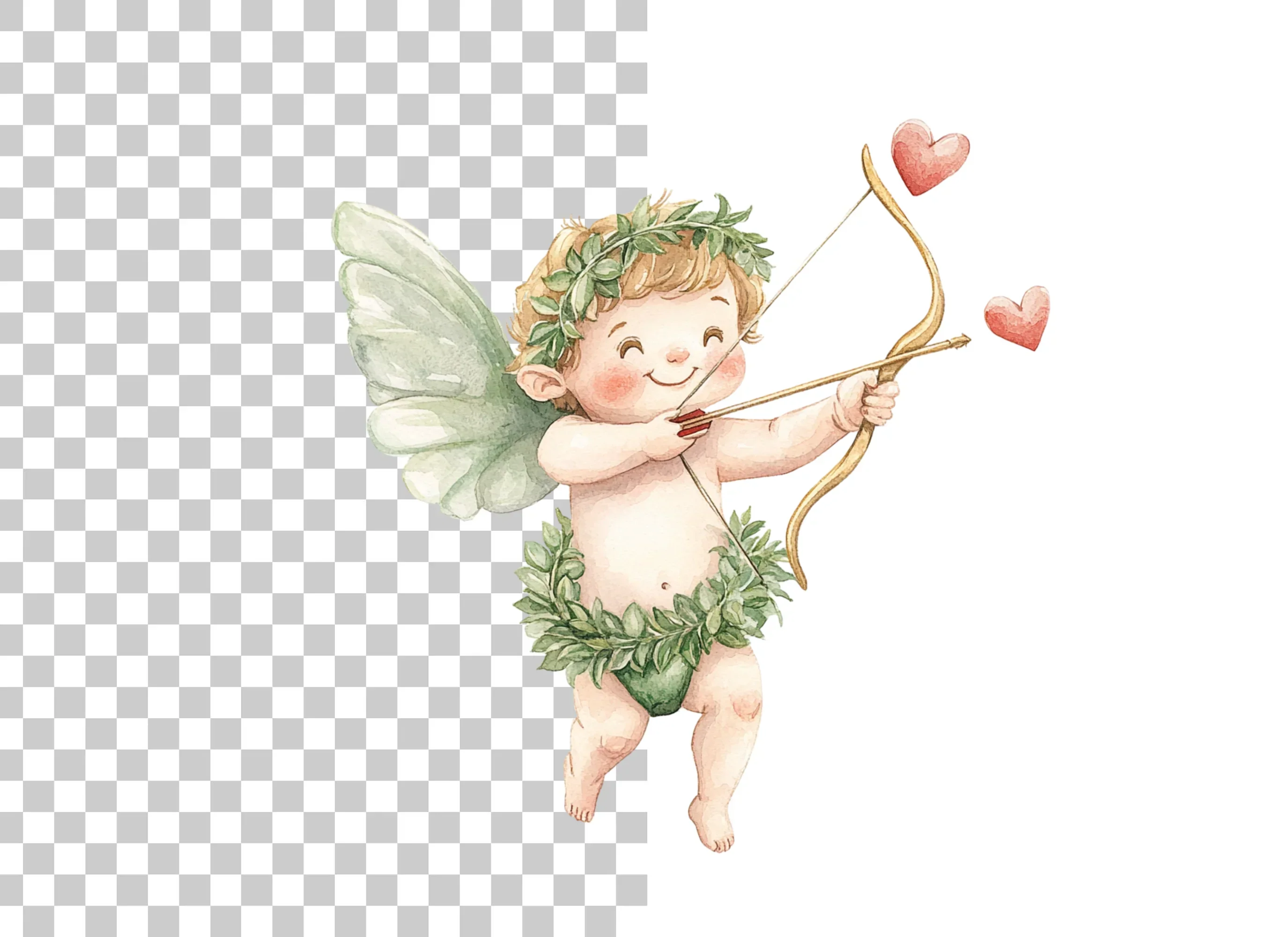 Happy Cupid Archery Clipart Bundle - Image 6