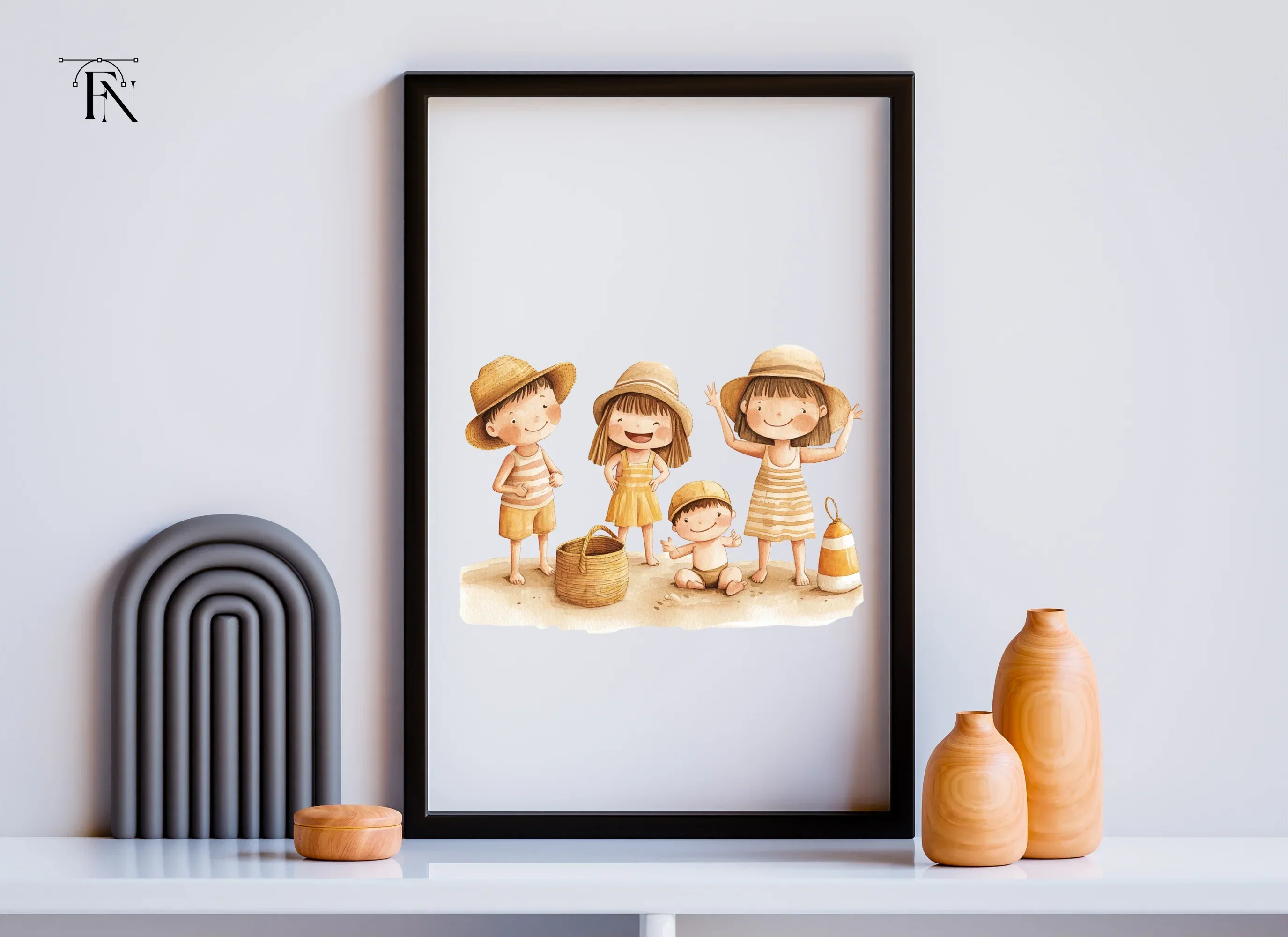 Happy Family Beach Day Clipart Bundle - Image 6