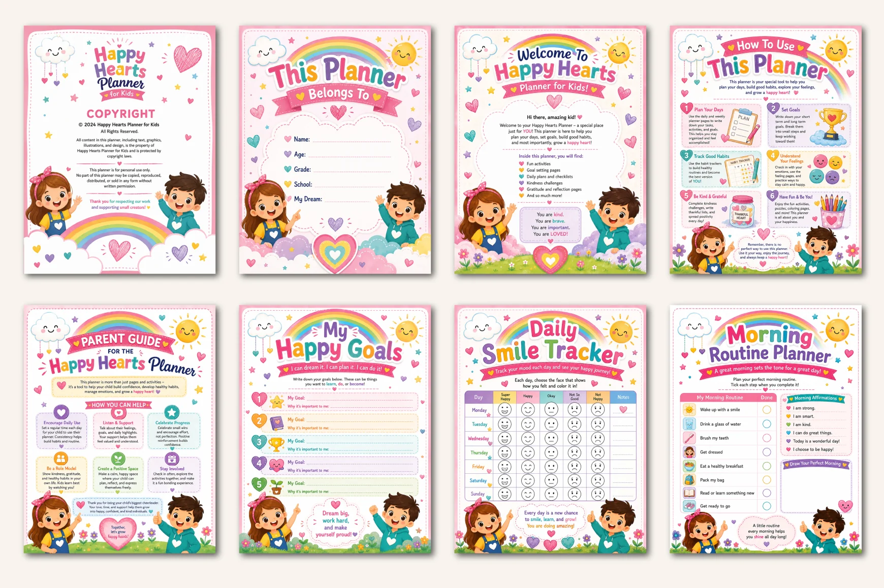 Happy Hearts For Kids Planner - Image 2
