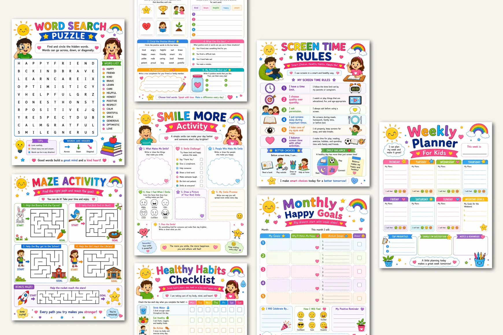 Happy Hearts For Kids Planner - Image 4