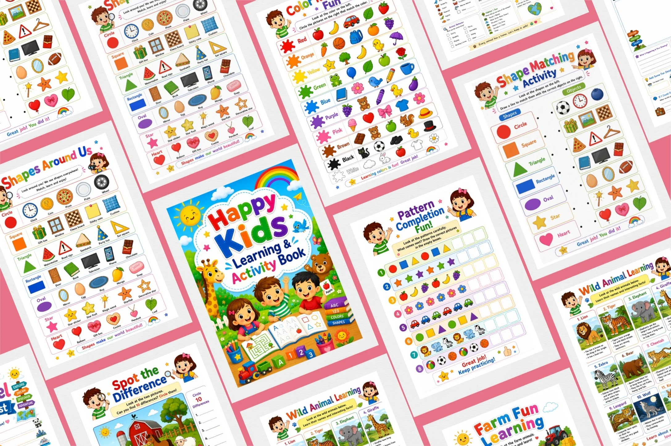 Happy Kids Learning Activity Book - Image 6