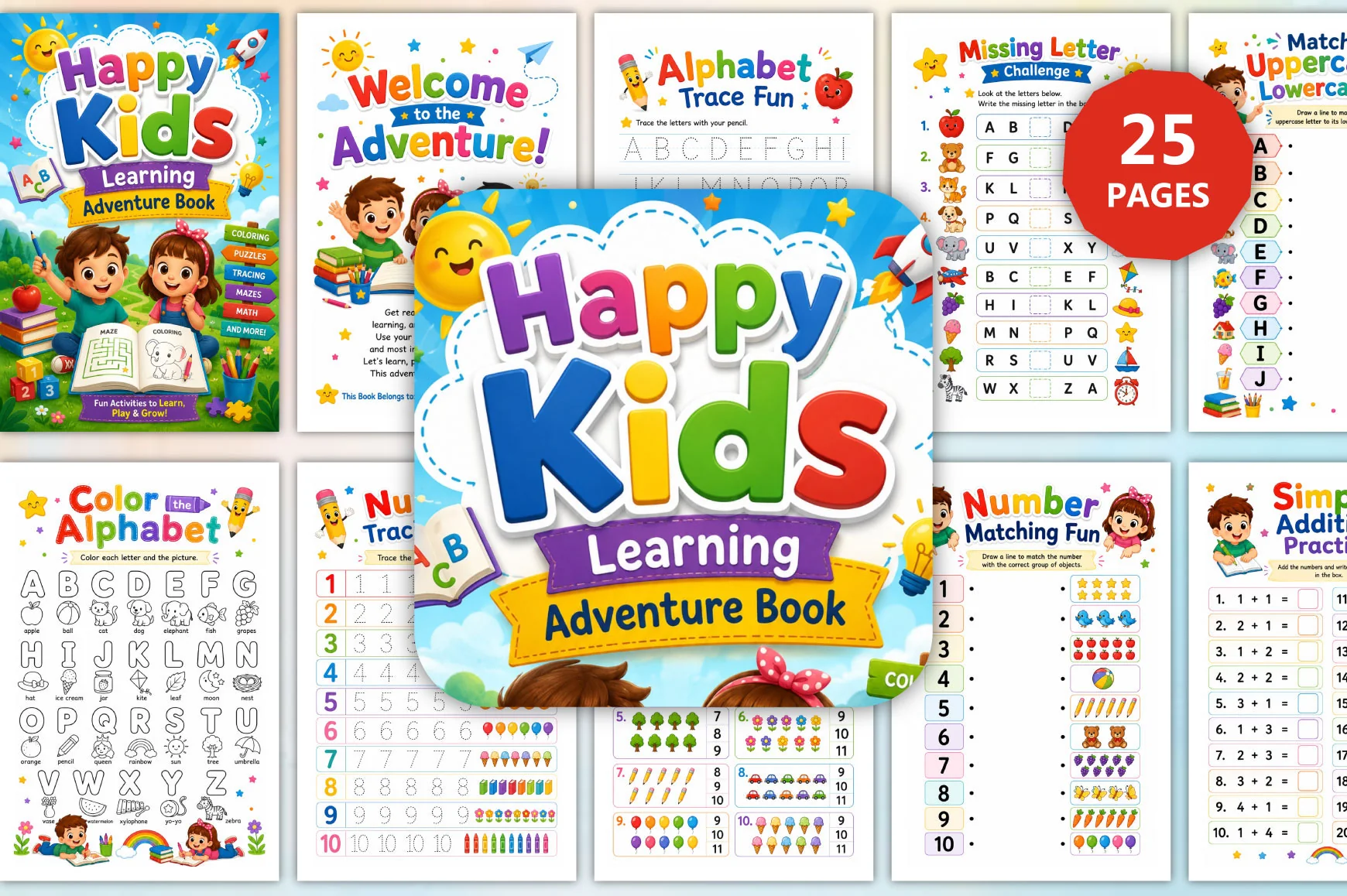 Happy Kids Learning Adventure Book