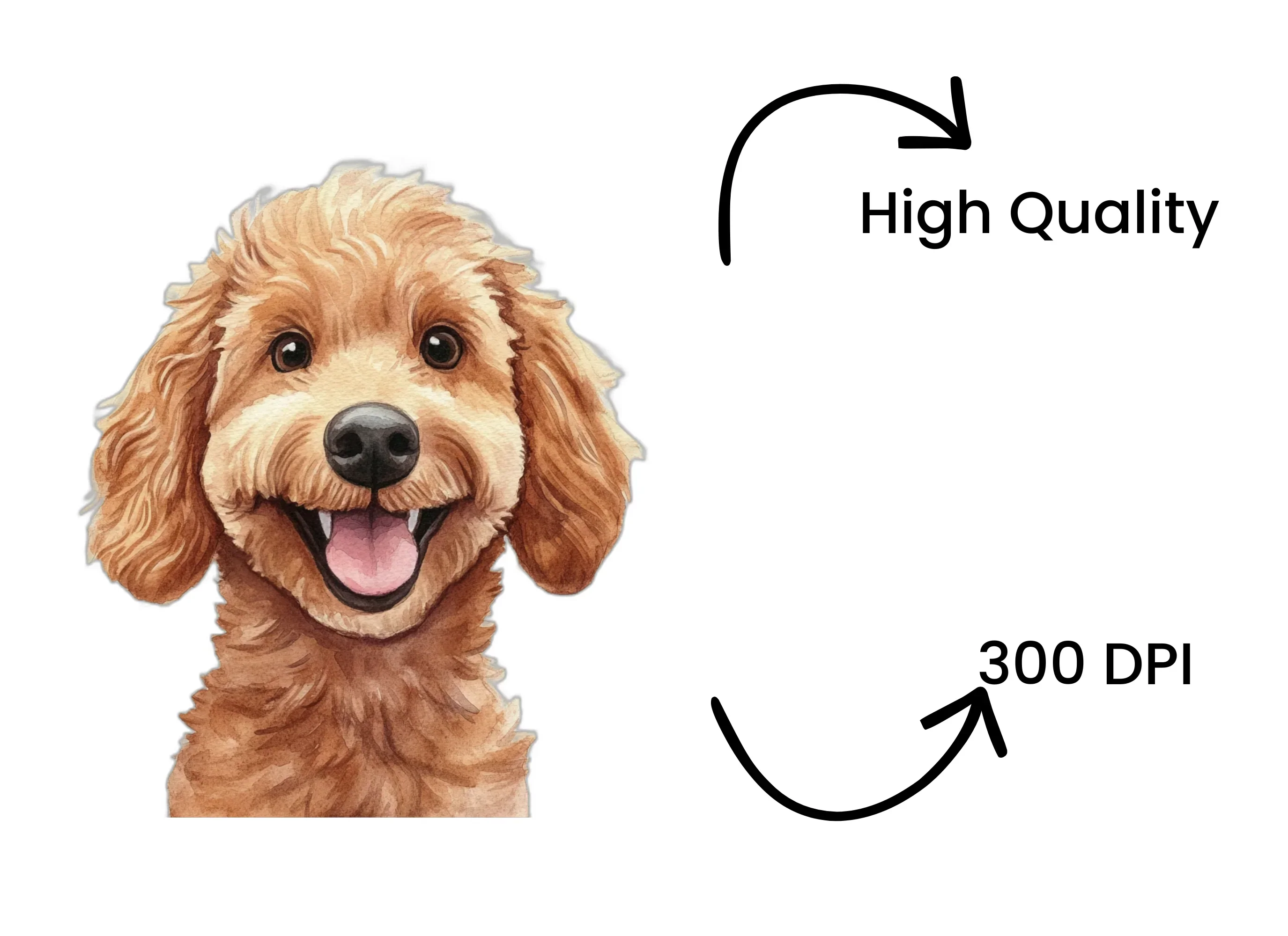 Happy Poodle Dog Clipart Bundle - Image 4