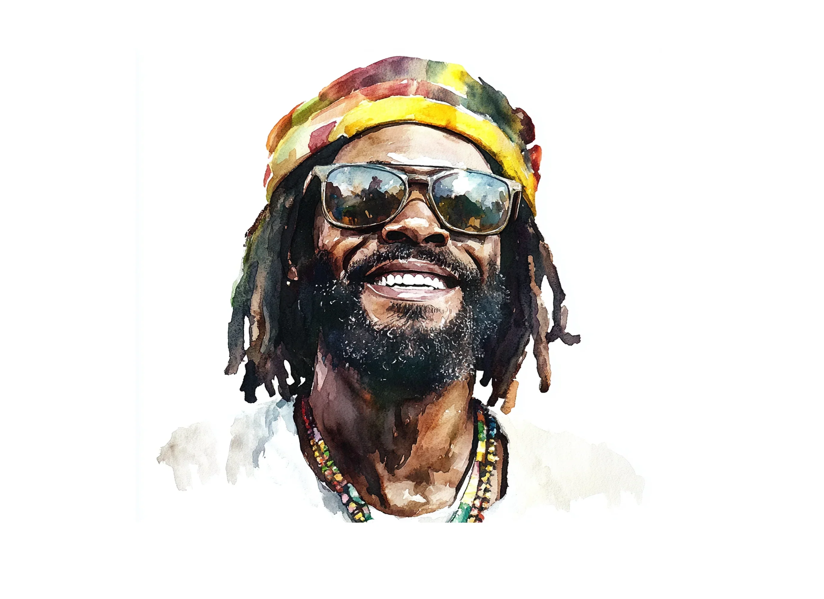 Happy Rasta Man Clipart Bundle - Image 3