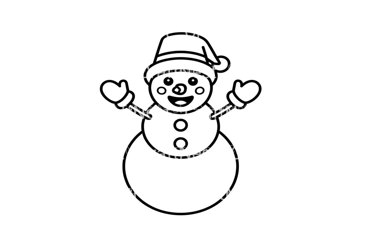 Happy Snowman Winter Coloring Books - Image 4