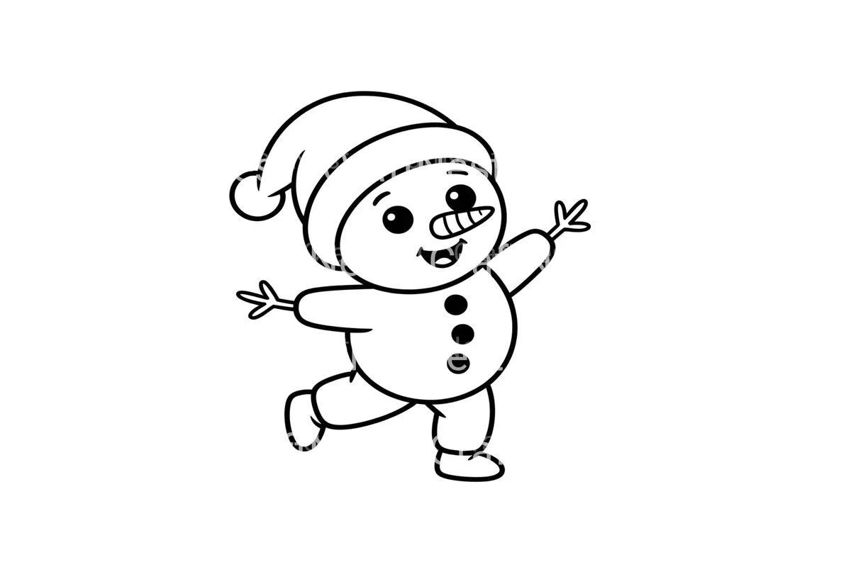 Happy Snowmen Winter Fun Coloring Books - Image 2