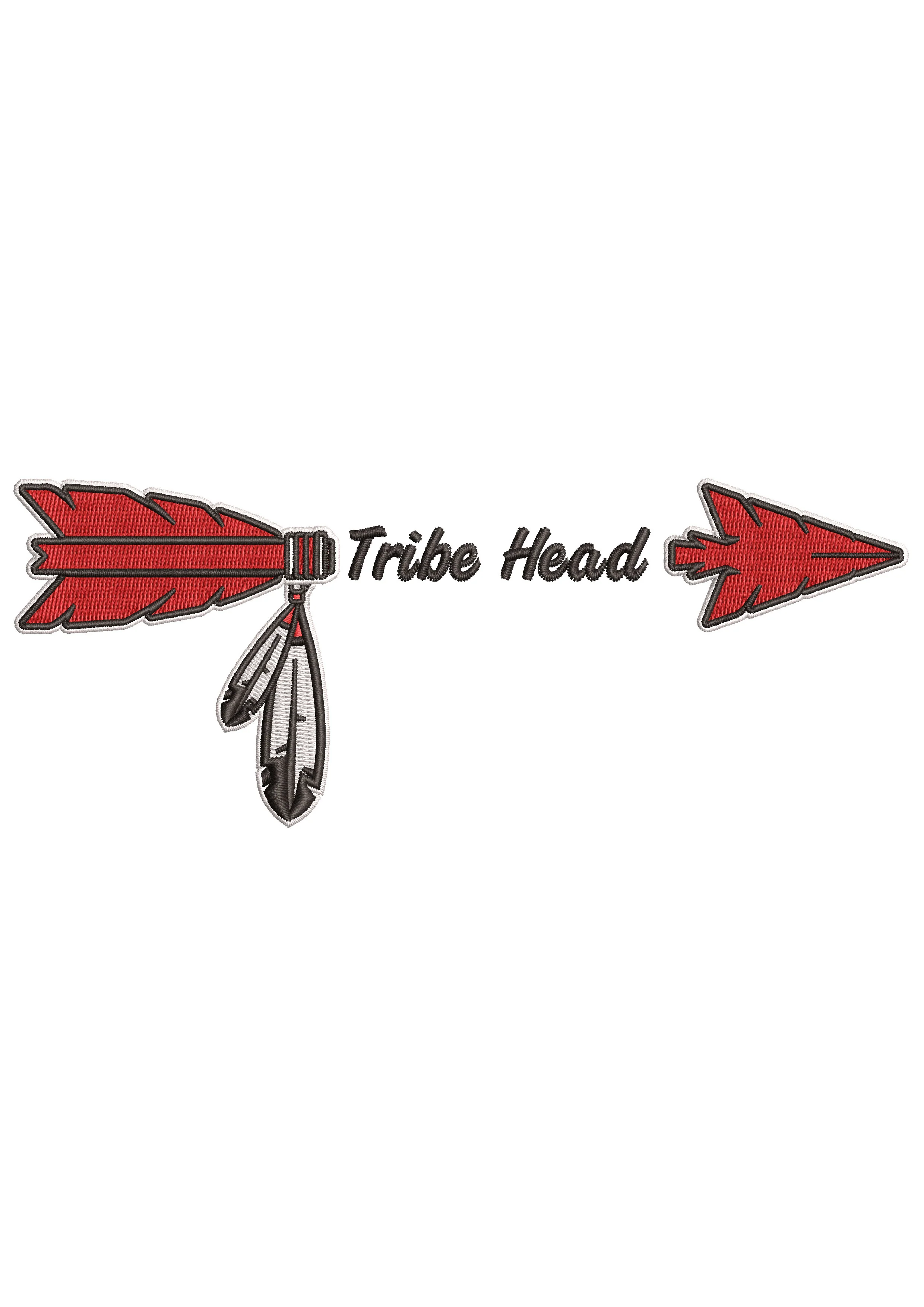 Head Tribe Embroidery Design