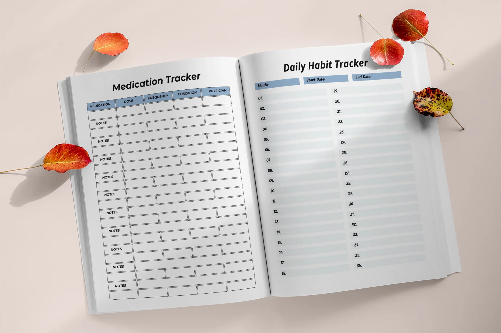 Health Monitoring Medical Workbook - Image 3