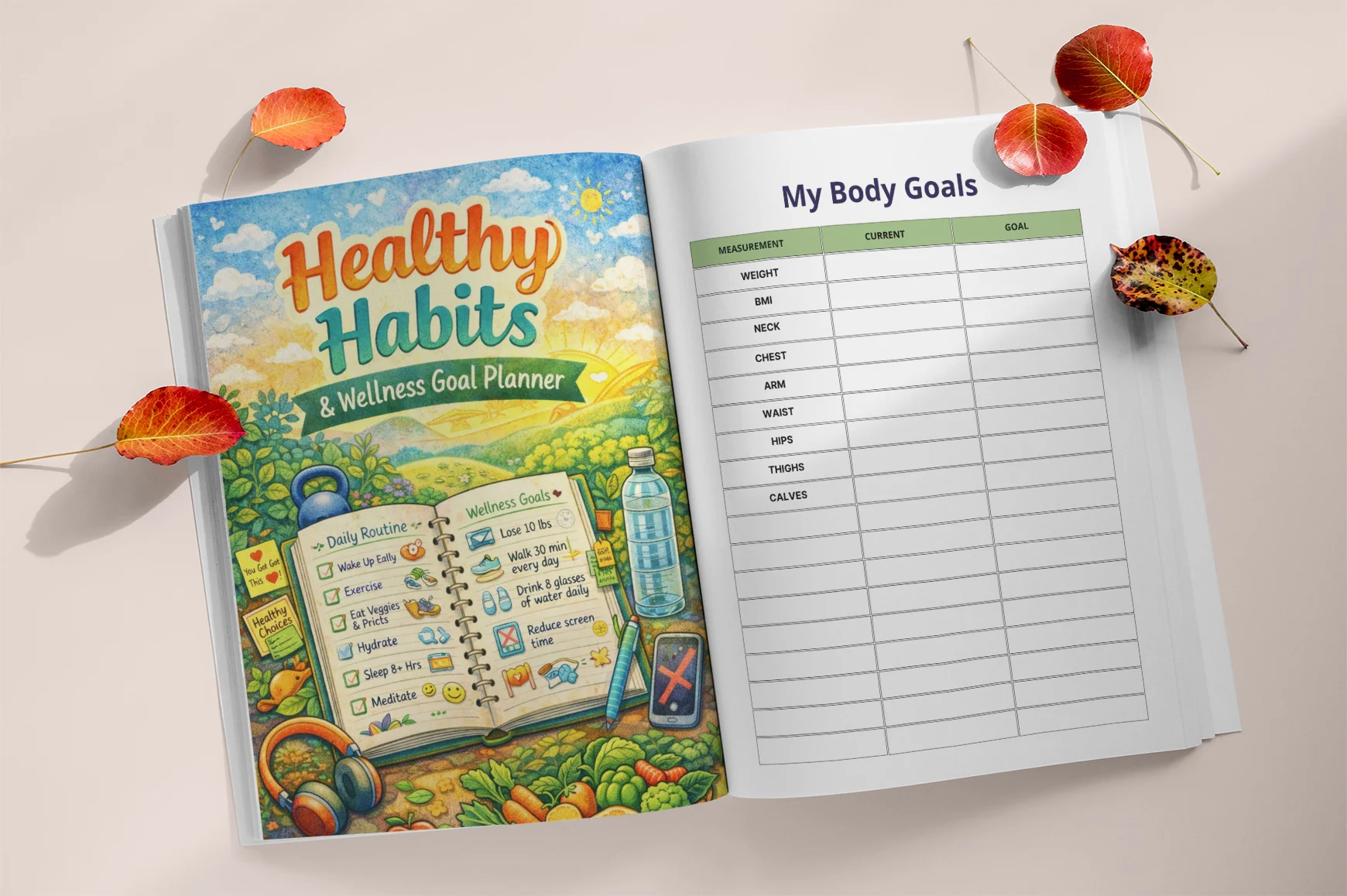 Healthy Habits Wellness Goal Planner - Image 2