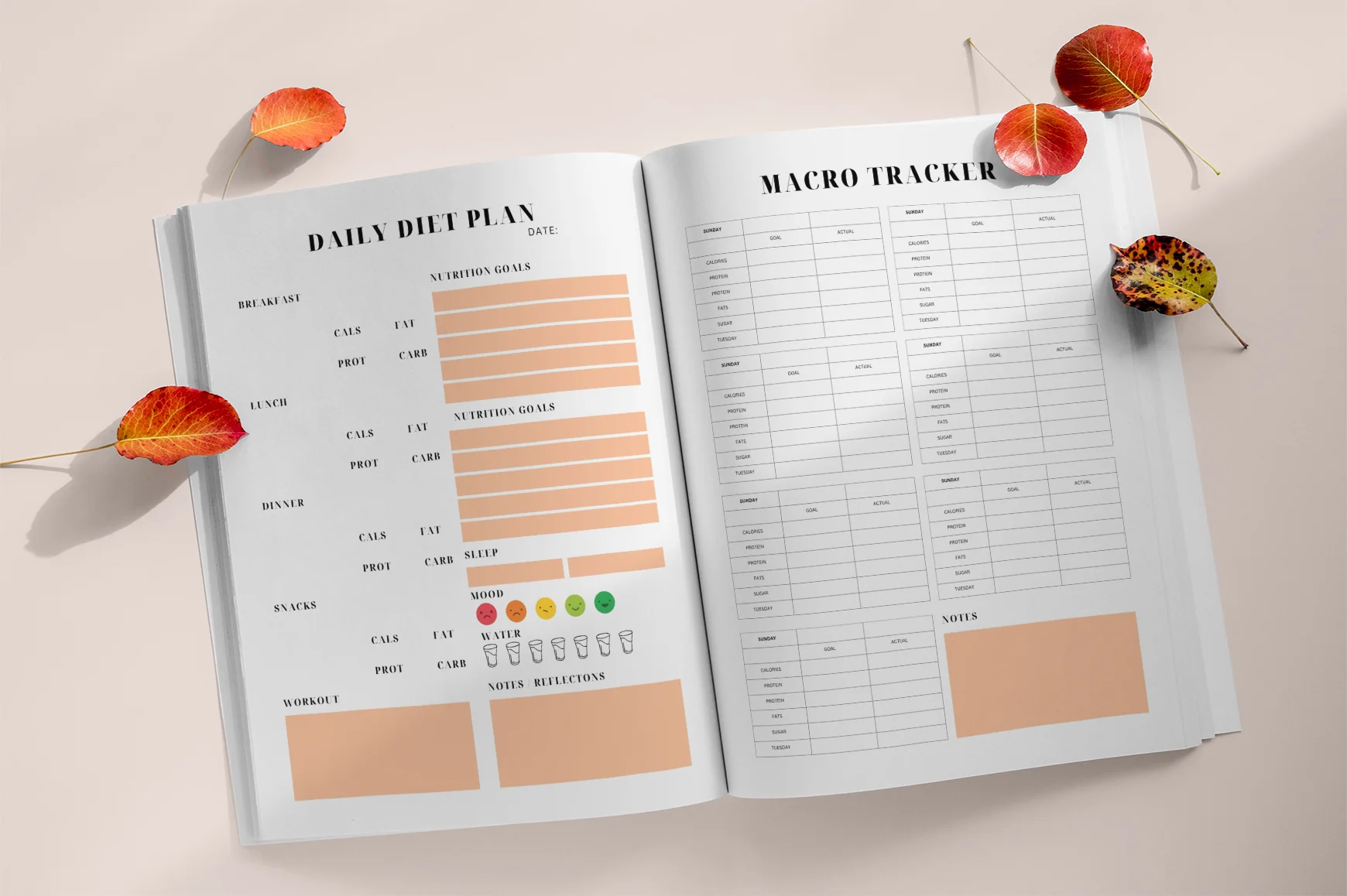 Healthy Lifestyle Fitness Goal Planner - Image 3