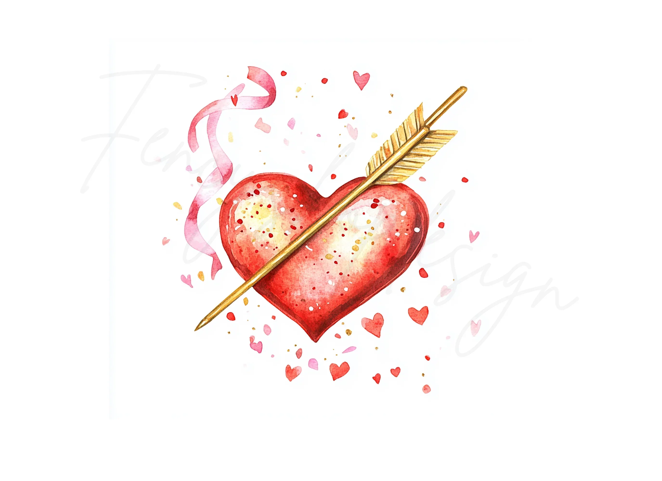 Heart Arrow Clipart Bundle - Image 2